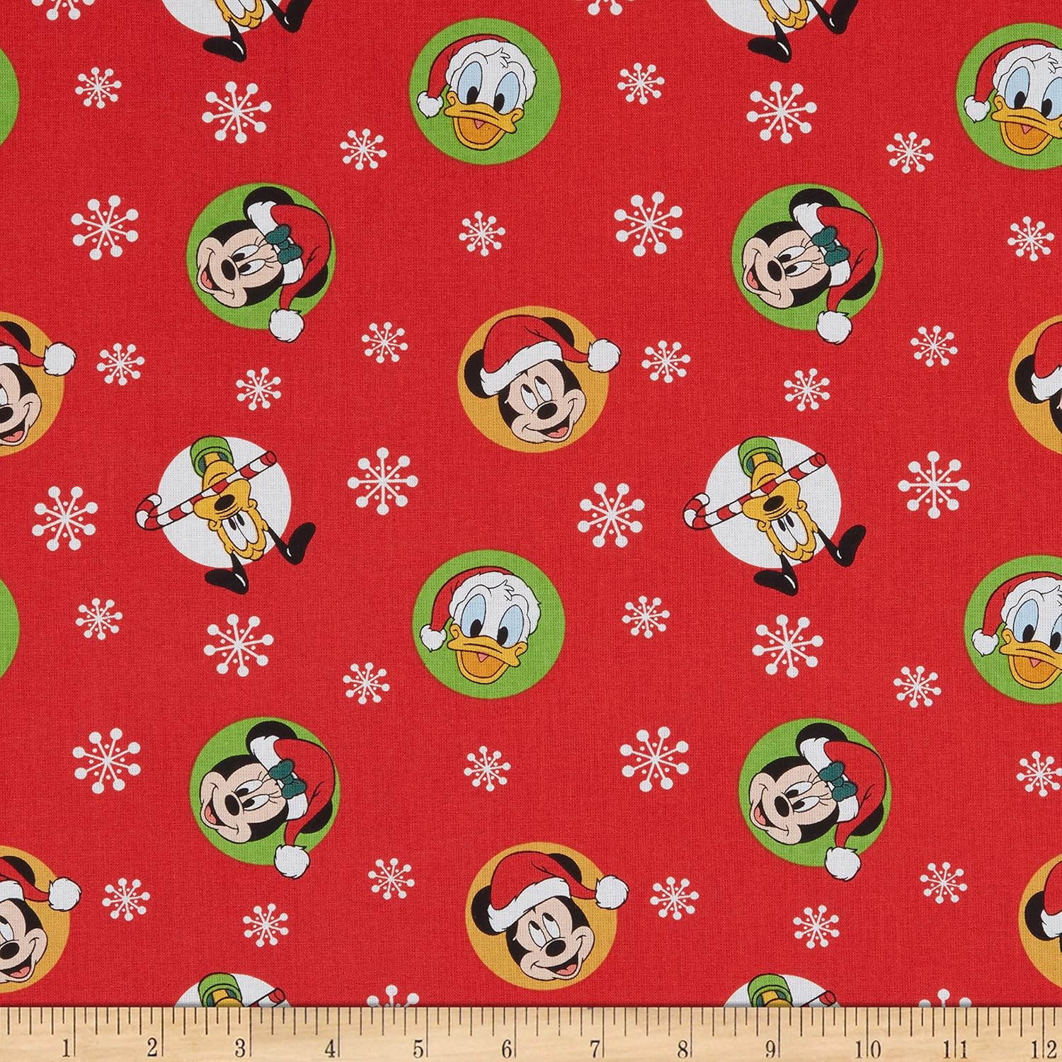 Disney Mickey and Friends – Insignias navideñas multi, tela por yarda