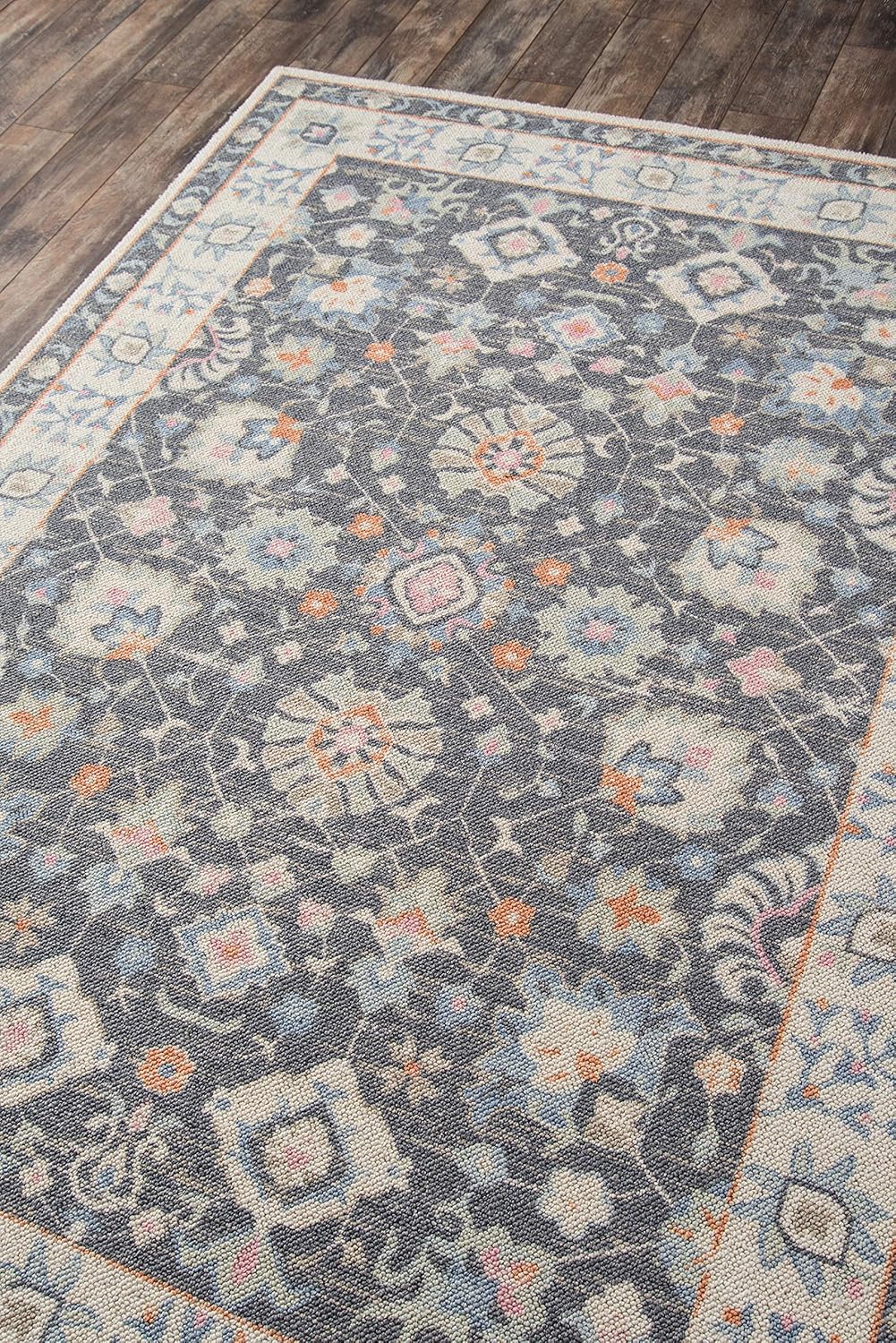 Momeni Anatolia Alfombra de área, 5 pies 3 pulgadas x 7 pies 6 pulgadas, carbón