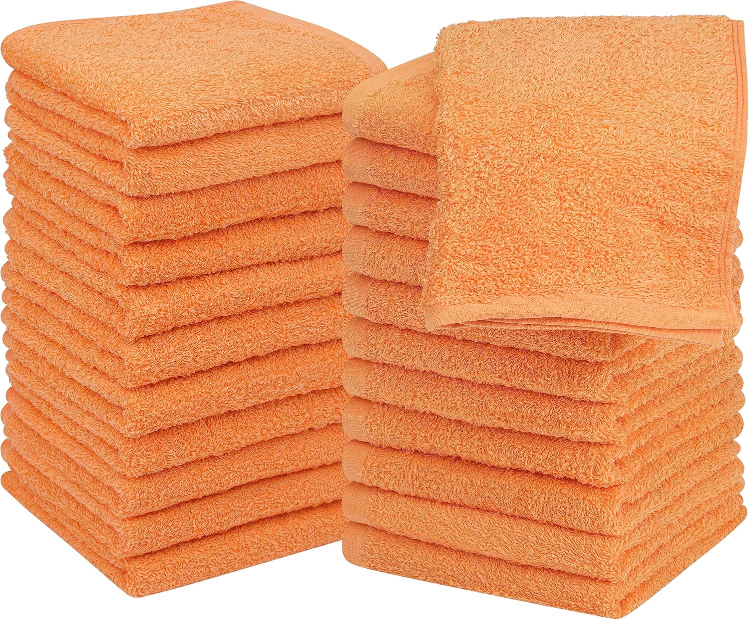 Utopia Towels Juego de 24 paños de algodón  100% algodón hilado en anillo, paños de franela de alta calidad, altamente absorbentes y suaves al tacto
