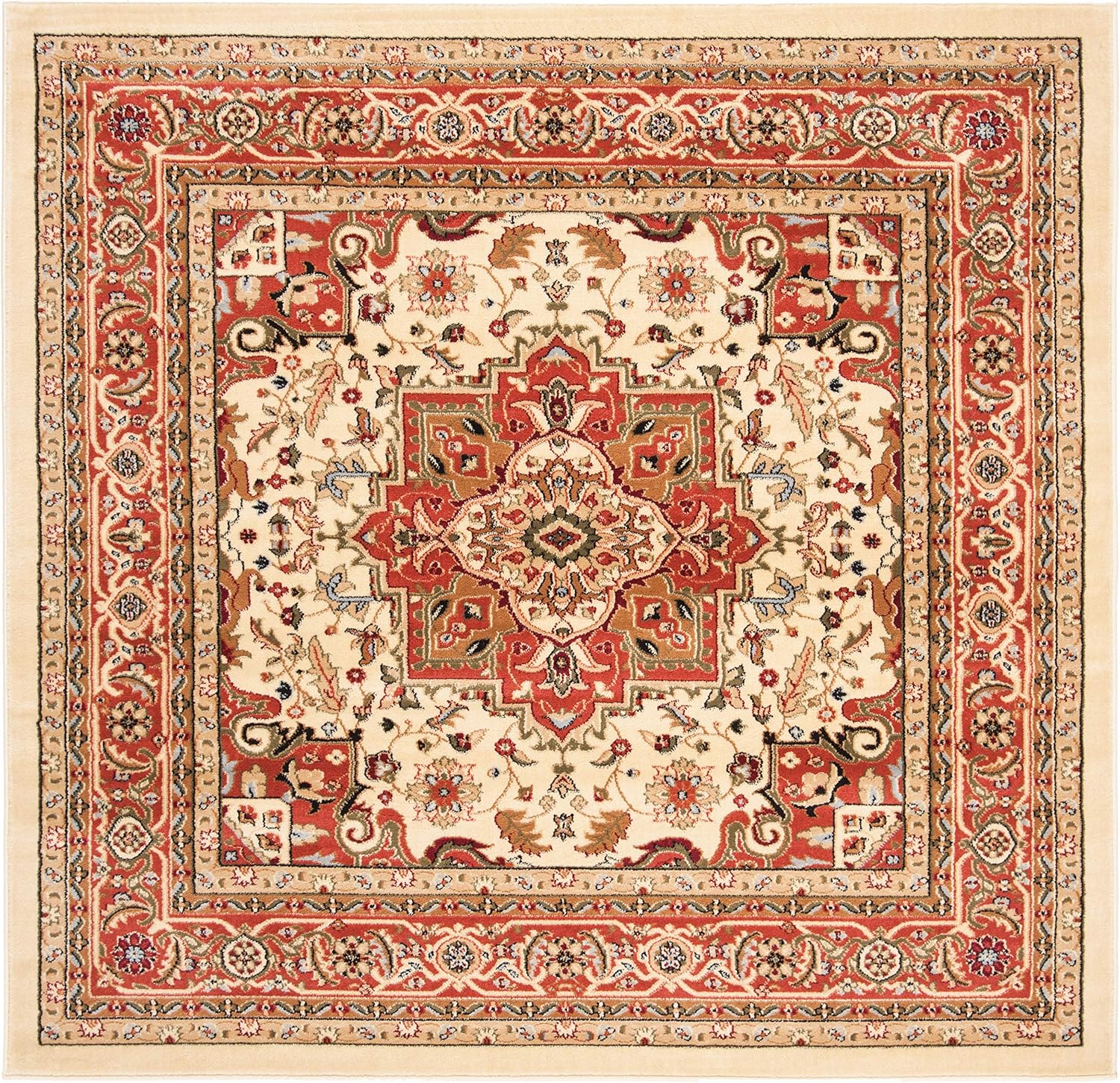 SAFAVIEH Lyndhurst Collection LNH330R – Alfombra decorativa de estilo tradicional oriental que no desprende pelusa, para sala de estar y dormitorio,