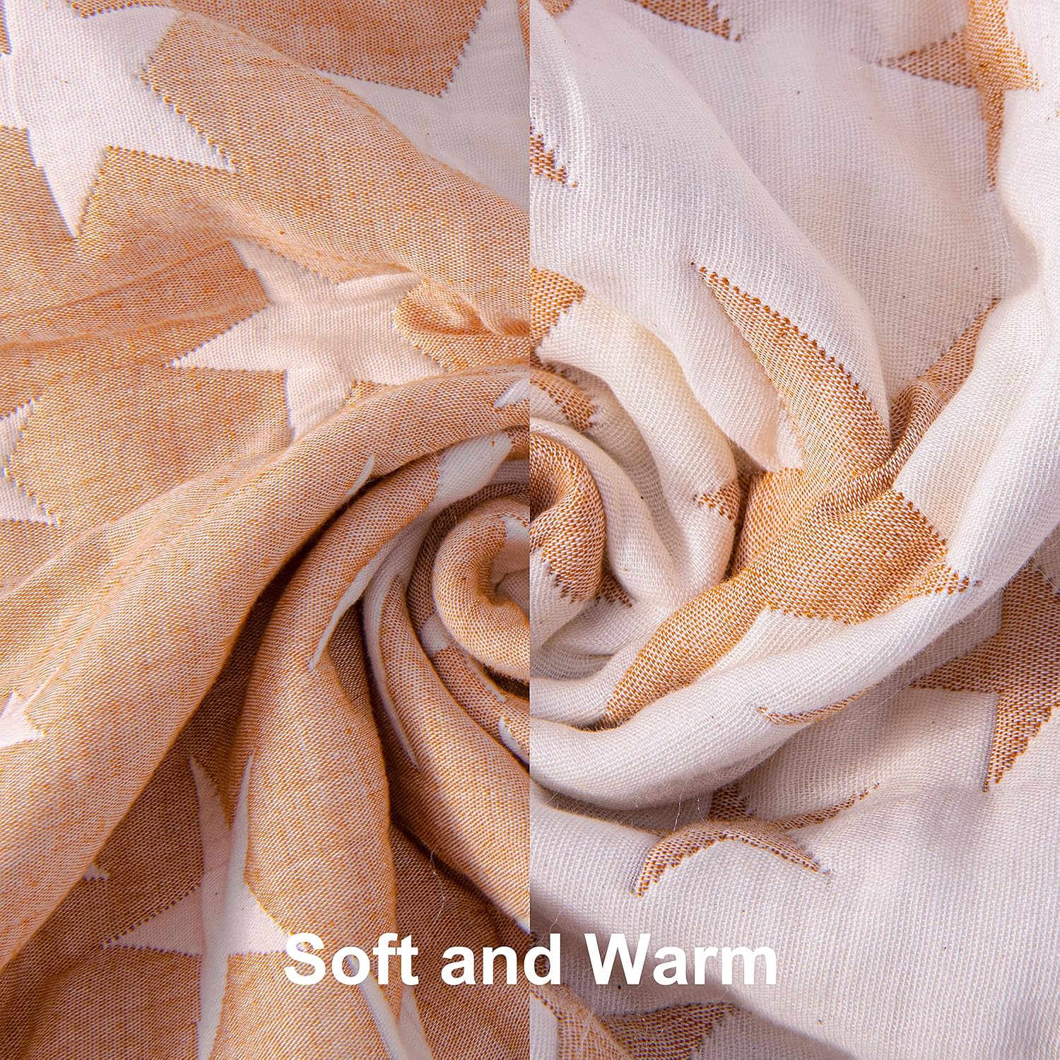 NTBAY Manta de 3 capas para niños pequeños, manta de muselina de algodón jacquard para cama, manta térmica ligera para bebé, manta de cuna súper
