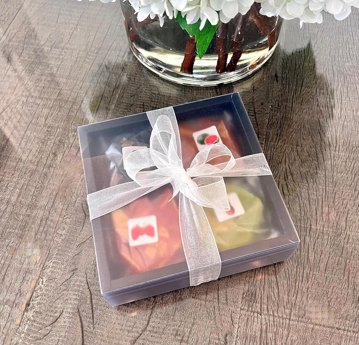 Caja de 8 sabores, caramelo de cristal Kohakutou, caramelo vegano sin gluten totalmente natural, caramelo de gelatina de cristal de piedras