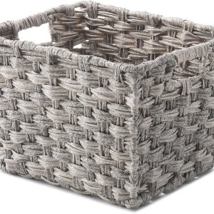 Whitmor Bolso pequeño Split Rattique Gray Wash Whitmor Bolso pequeño Split Rattique Gray Wash