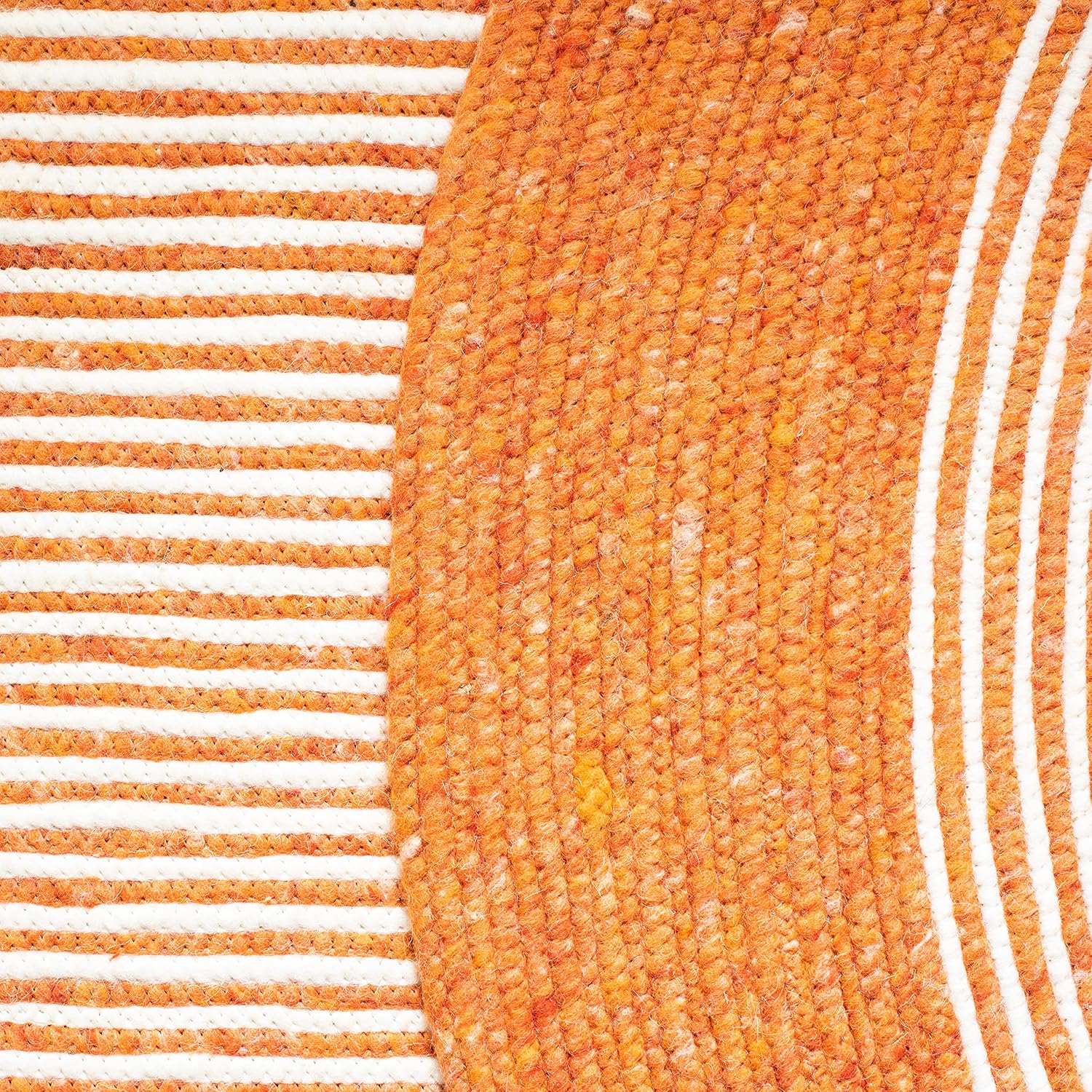 SAFAVIEH Braided Collection BRD904P BRD904P – Alfombra ovalada de lana reversible hecha a mano para entrada, vestíbulo, sala de estar, dormitorio,
