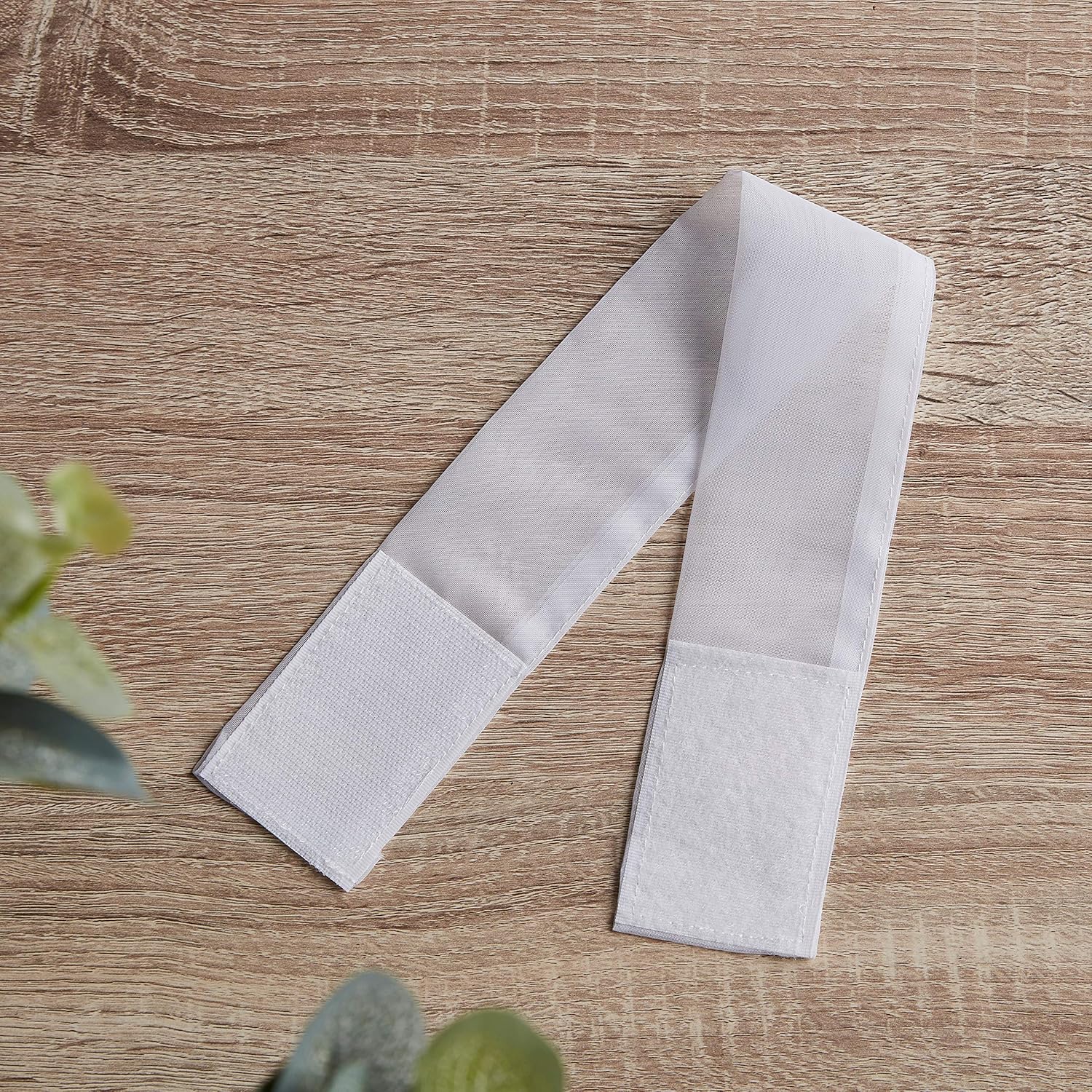 HLC.ME Paneles de cortina de gasa transparente para puerta francesa de patio con alzapaños para cocina, 2 paneles (blanco, 30 pulgadas de ancho x 72