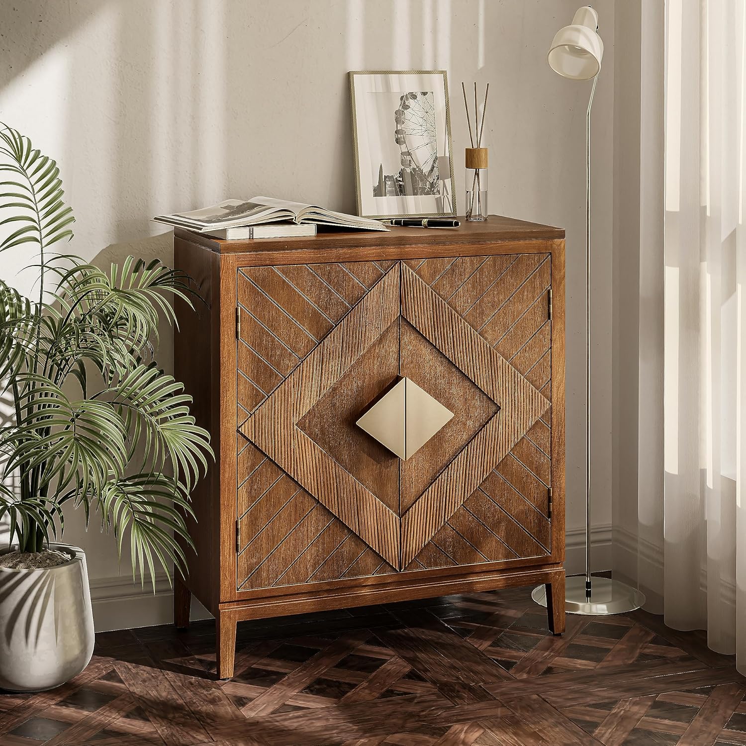 Armario de almacenamiento de granja, aparador de madera con 2 puertas para sala de estar, pasillo, dormitorio, comedor