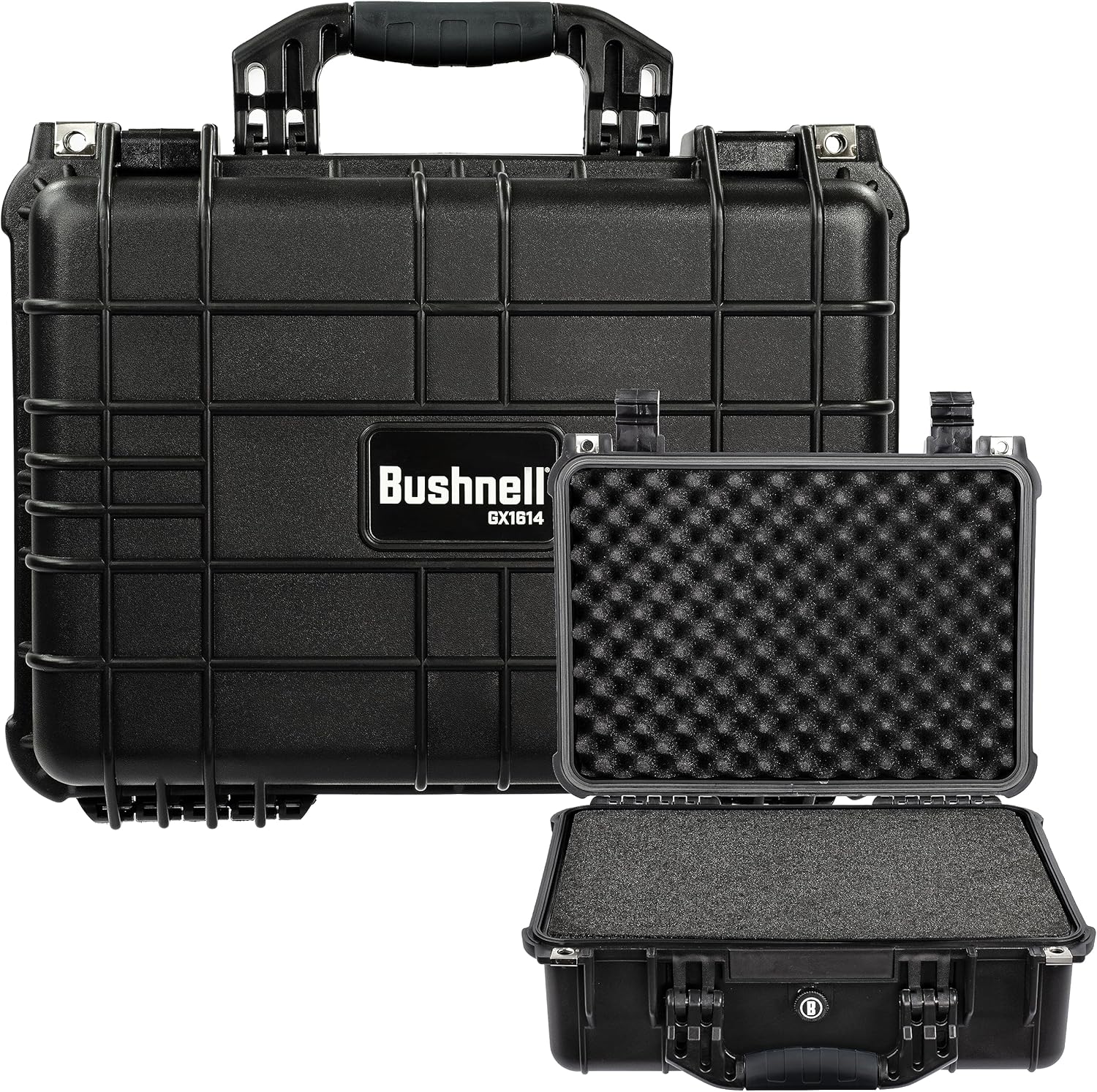 Bushnell Estuche rígido compacto impermeable de 16 pulgadas para binoculares, óptica, equipo, a prueba de golpes y listo para TSA (negro)