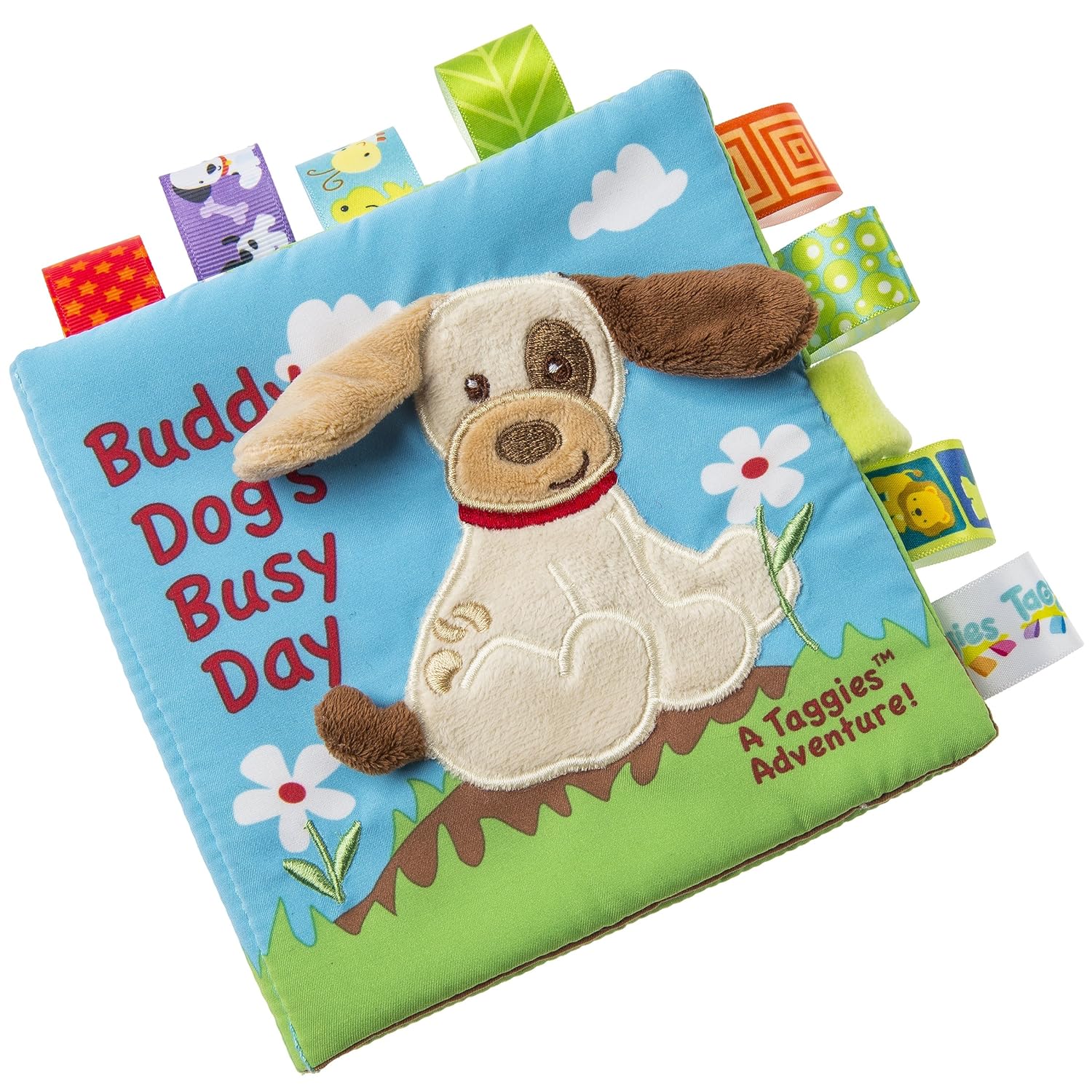 Taggies Touch & Feel – Libro de tela suave con papel arrugado y chirriante, Buddy Dog