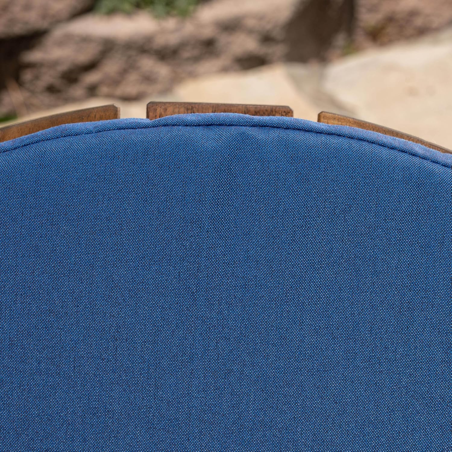 Christopher Knight Home Terry – Cojines para sillas Adirondack resistentes al agua (juego de 2), azul marino, 2 unidades (paquete de 1)