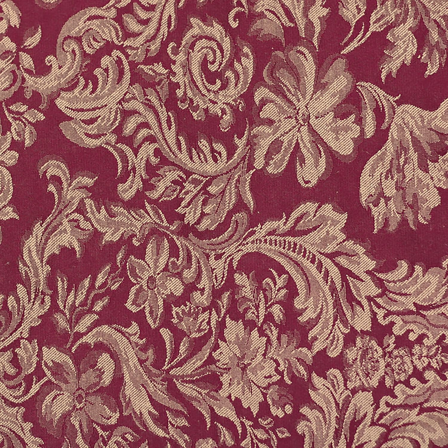 Ultimate Textile Miranda – Mantel rectangular de damasco (70 x 144 pulgadas), color burdeos