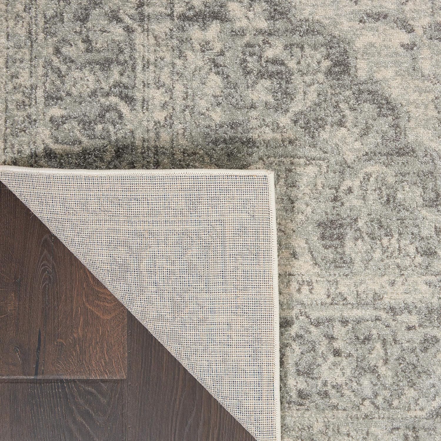 Nourison Tranquil – Alfombra persa de 6 x 9 pies, fácil de limpiar, no se desprende, para dormitorio, sala de estar, comedor, cocina (6 x 9)