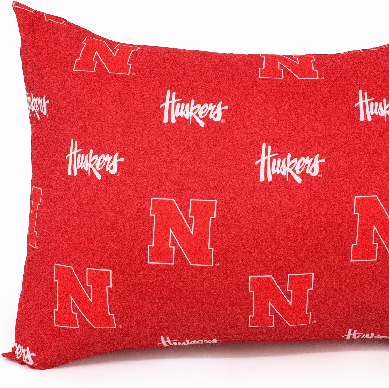 College Covers Everything Comfy Nebraska Cornhuskers – Funda de almohada, 20 x 60 pulgadas, incluye 1 funda de almohada