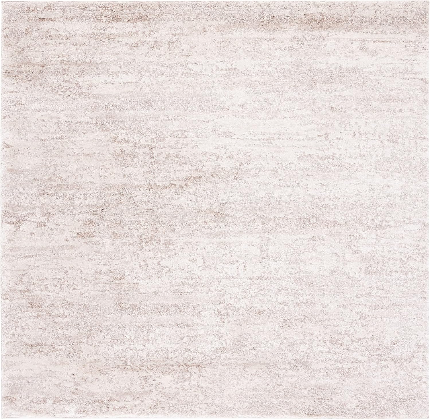 SAFAVIEH Century Collection – Alfombra cuadrada de 4 pies, color marfil y beige, diseño abstracto moderno, no desprende pelusa y de fácil cuidado,