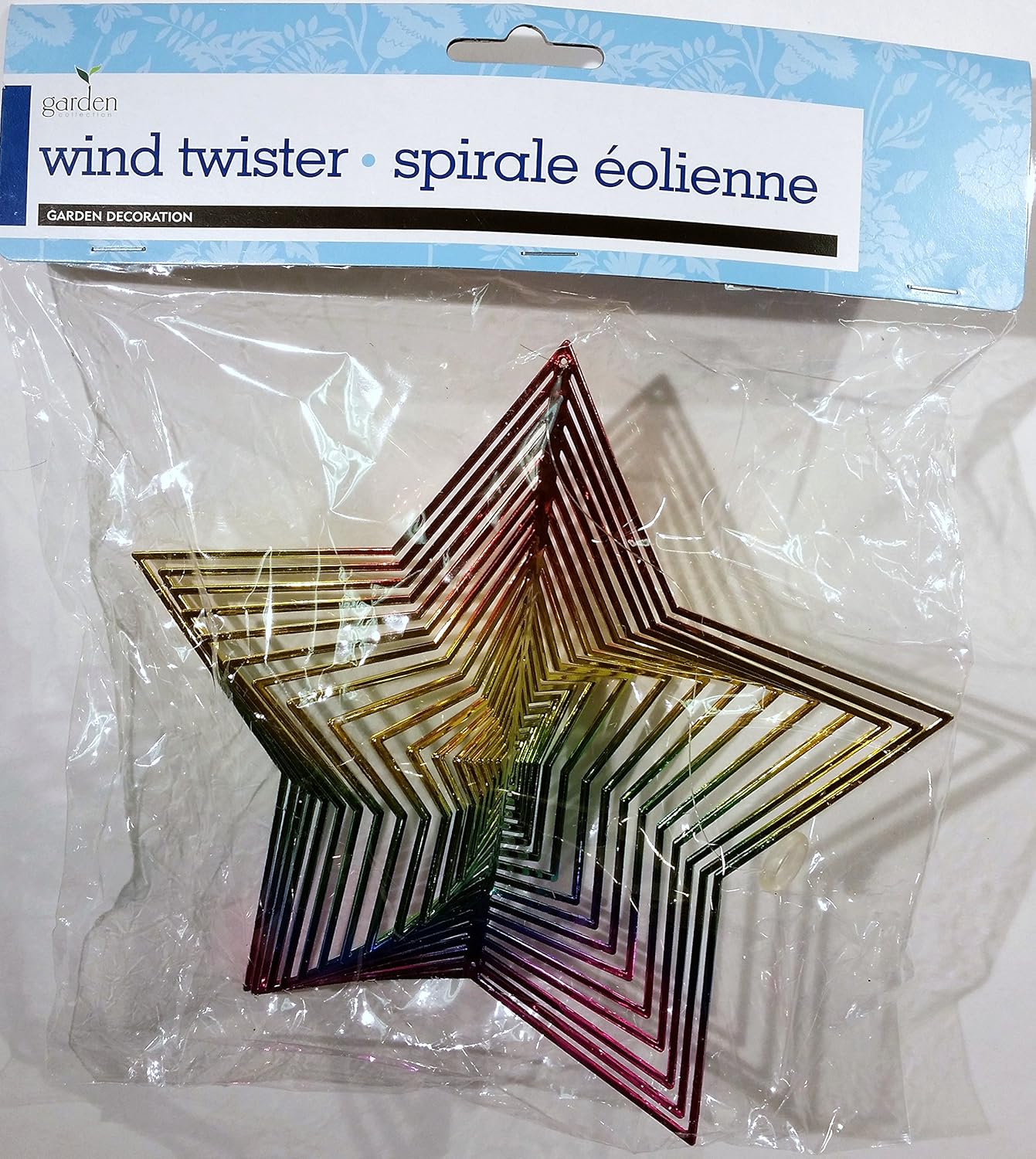 Decoración de jardín Wind Twister estrella arcoíris