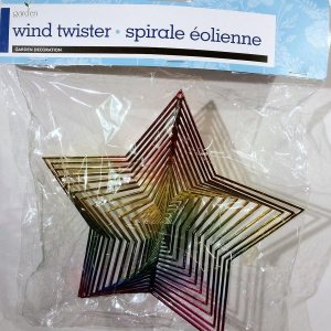 Decoración de jardín Wind Twister estrella arcoíris Decoración de jardín Wind Twister estrella arcoíris