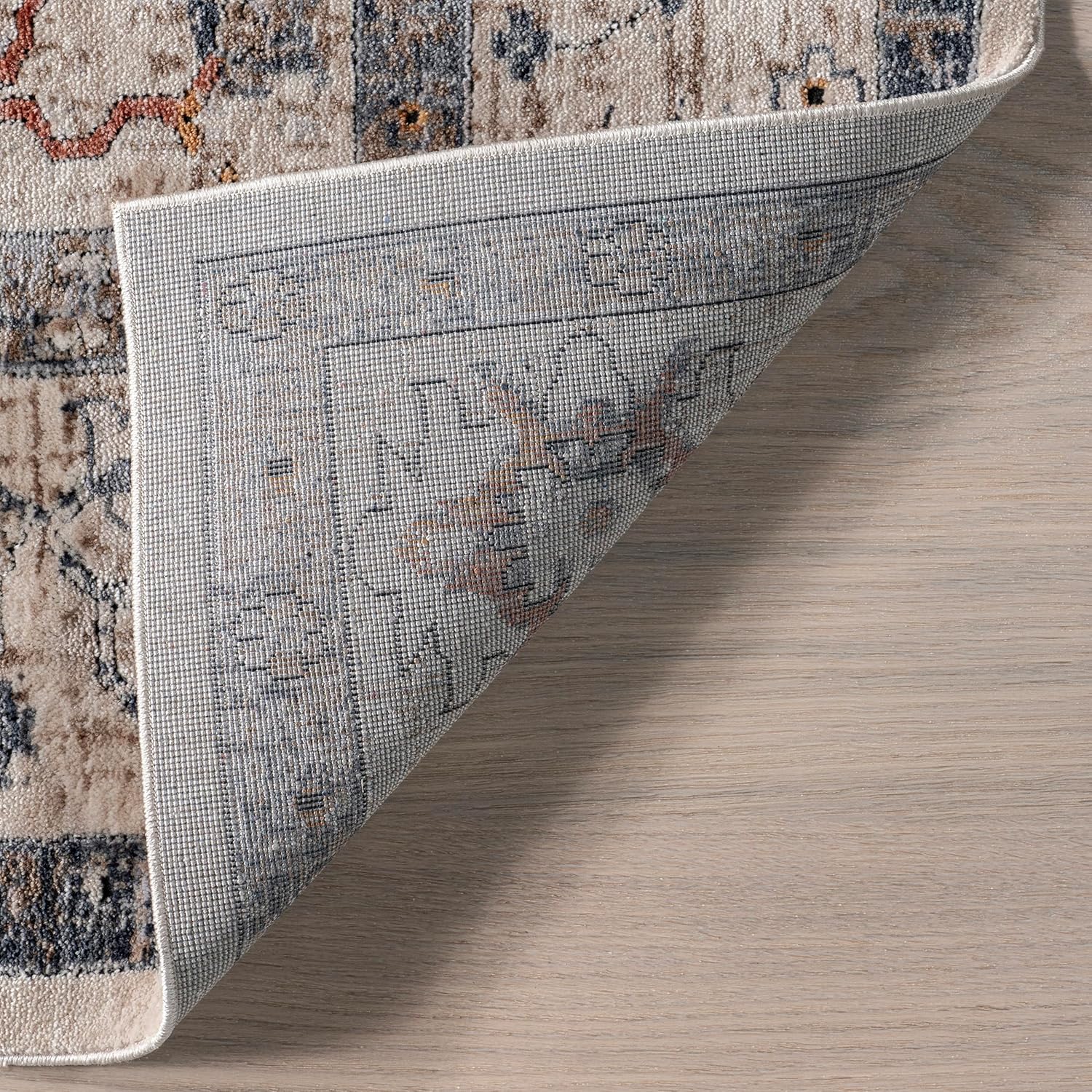nuLOOM Yanet – Alfombra de pasillo floral y cachemira de 2 x 8 pies para sala de estar, dormitorio, comedor, entrada, pasillo, cocina, beige