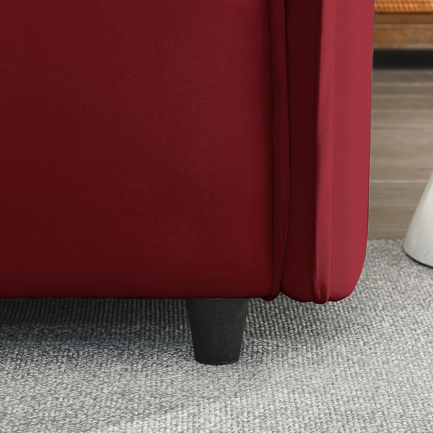 Sofá tapizado de lujo de estilo moderno, marco de sofá de madera de 2 plazas con 2 almohadas, sofás de 78 pulgadas para sala de estar, espacio