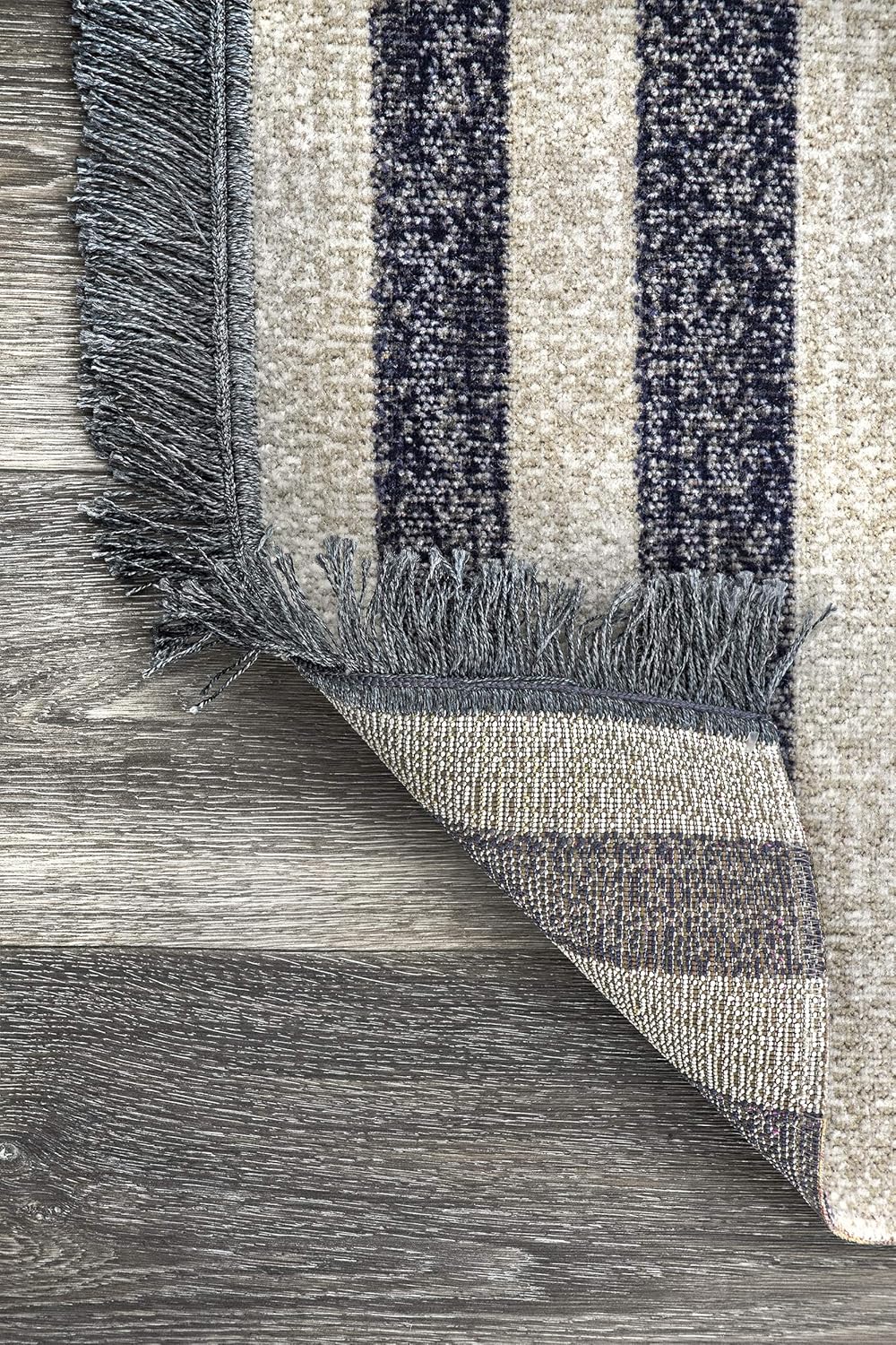 nuLOOM Roberge Coastal – Alfombra decorativa para interiores y exteriores, 2 x 3, color azul