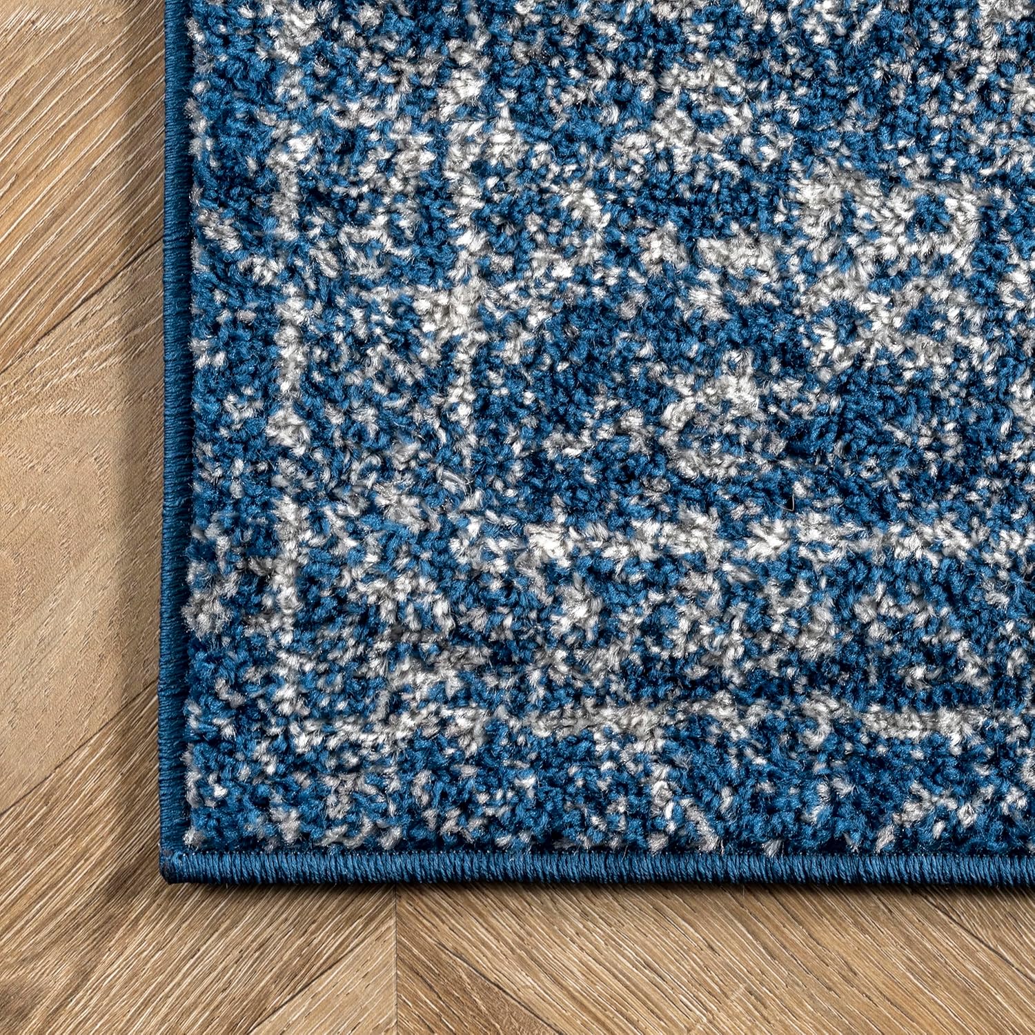 nuLOOM Alfombra vintage Waddell decorativa, 2 x 3, azul oscuro