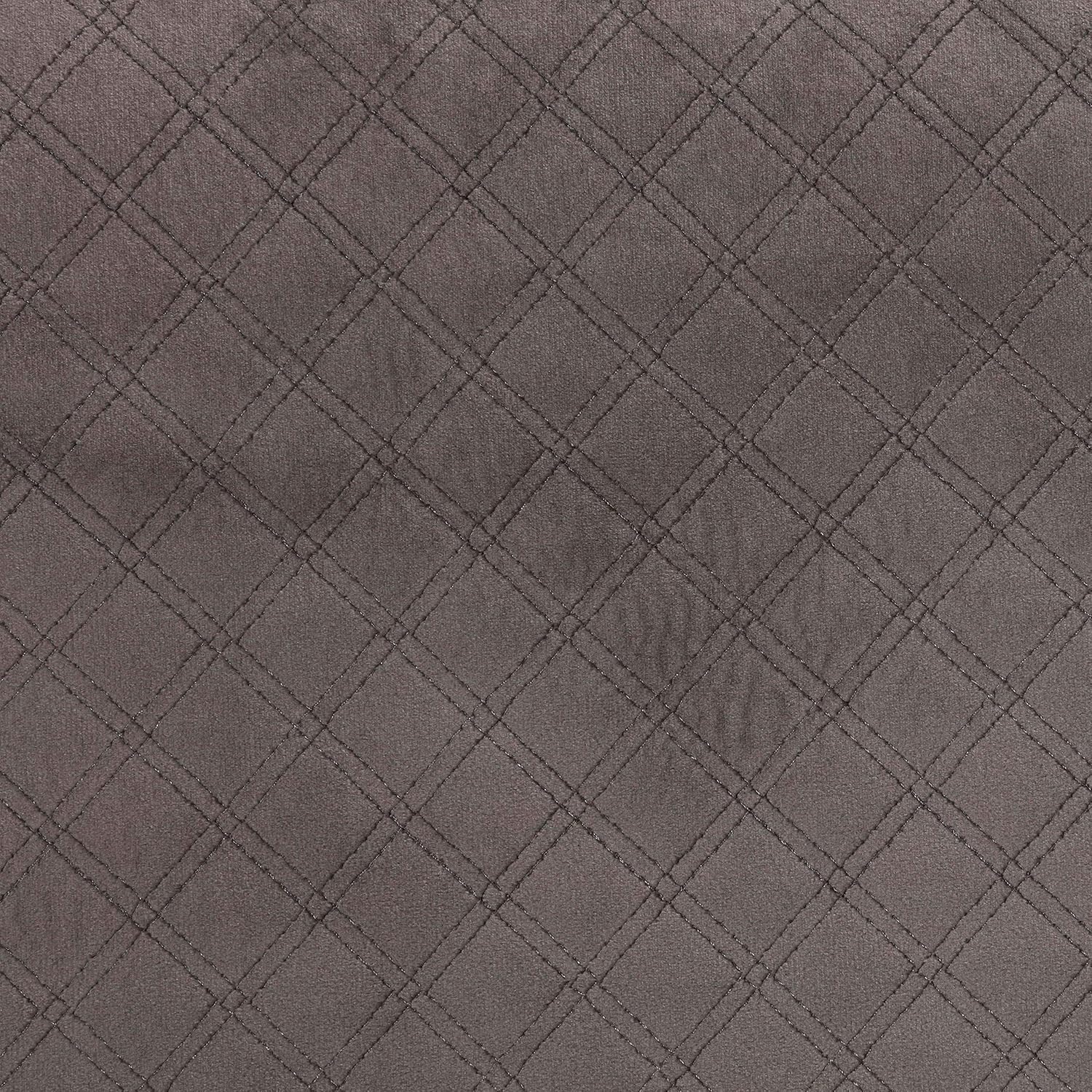 Cortesi Home Allium otomana con patas doradas pintadas, 19 pulgadas de ancho, terciopelo gris