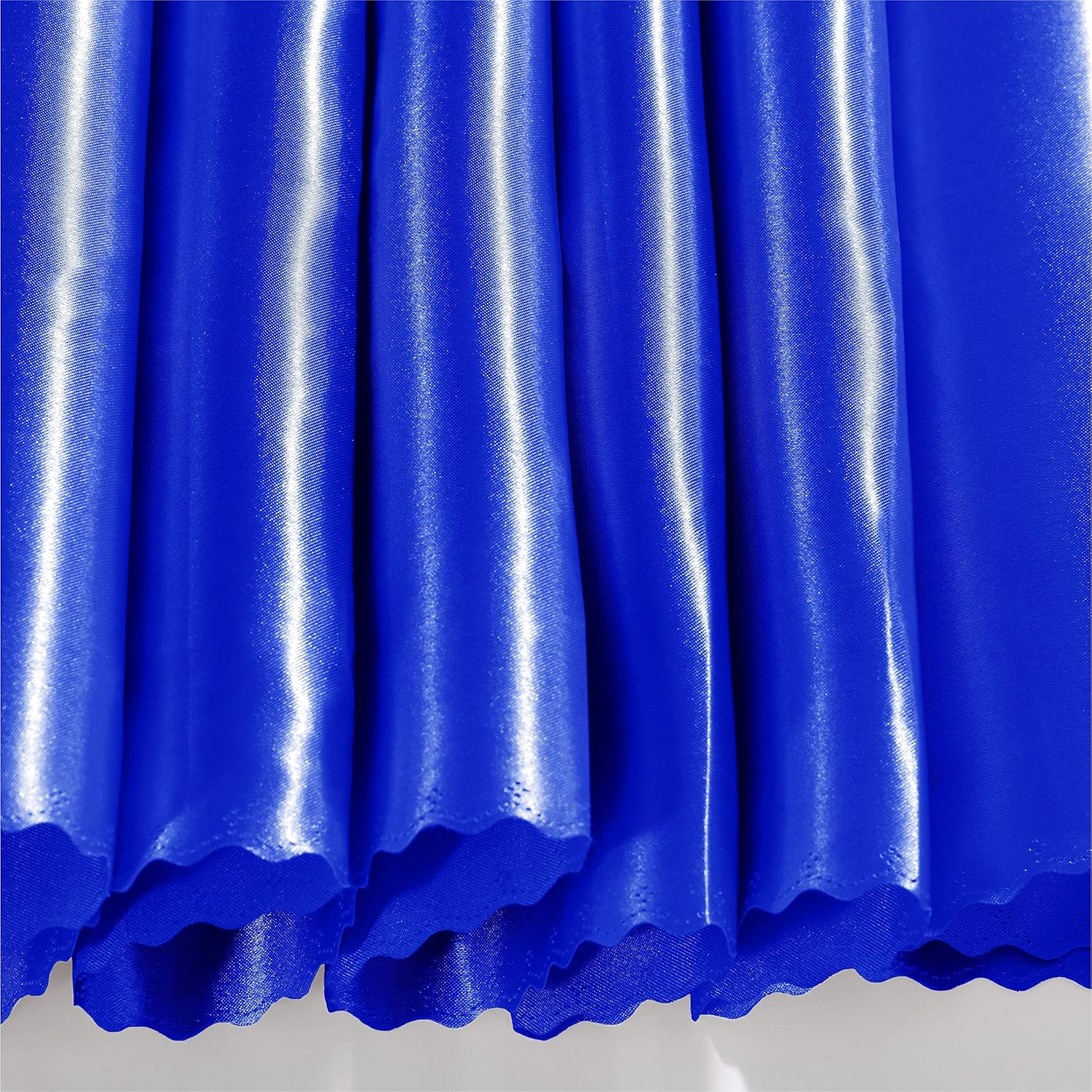 Homiest Paquete de 4 manteles de satén de 60 x 84 pulgadas, manteles de color azul real, superpuestos brillantes, manteles rectangulares sedosos,