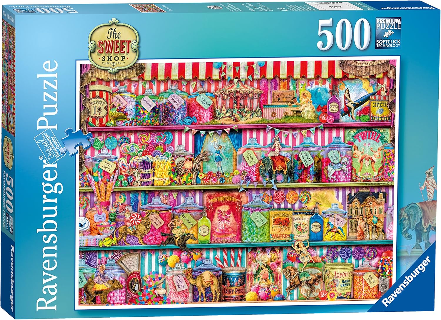 Ravensburger The Sweet Shop – Rompecabezas de 500 piezas para adultos y niños a partir de 10 años