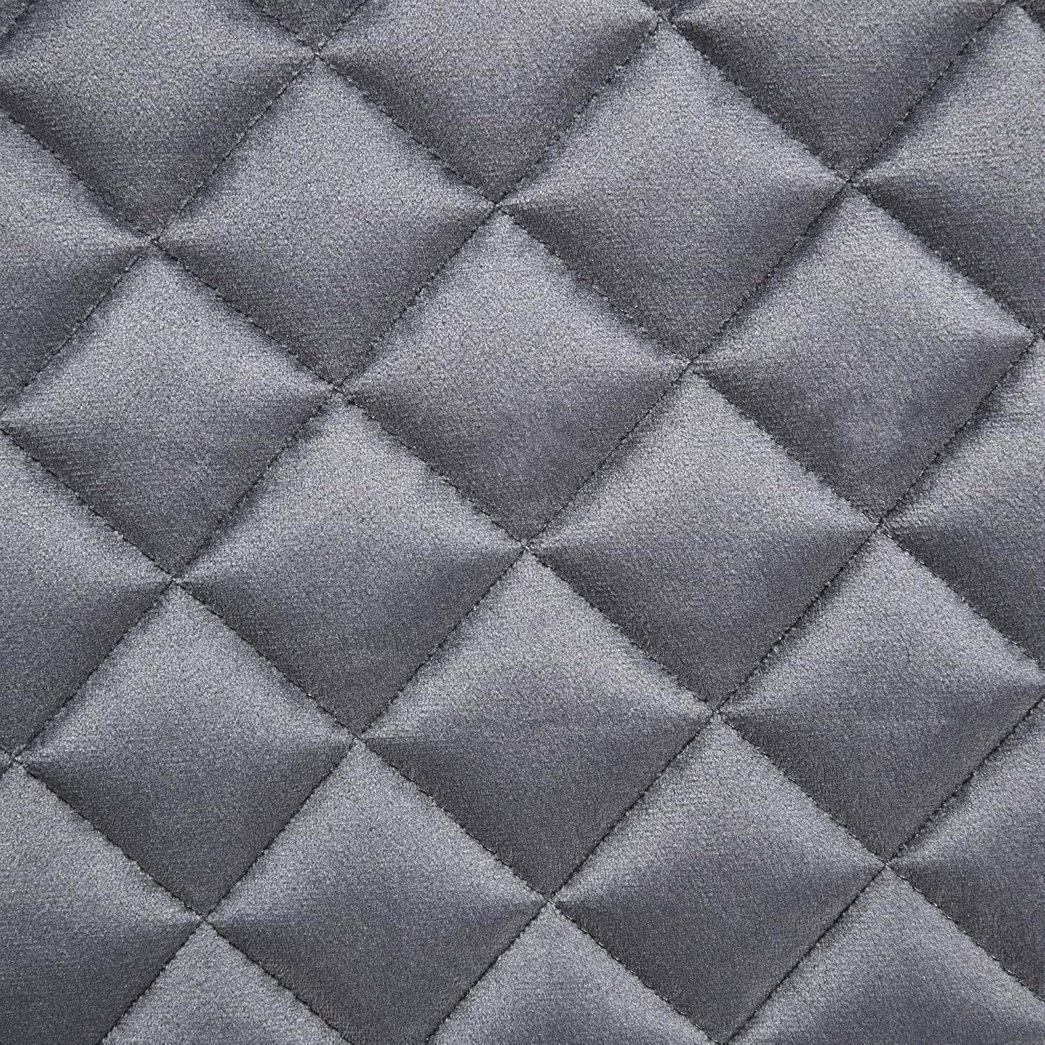510 DESIGN Cheshire – Banco decorativo para dormitorio, diseño marroquí acolchado de diamante, reposapiés otomano acolchado para sala de estar,