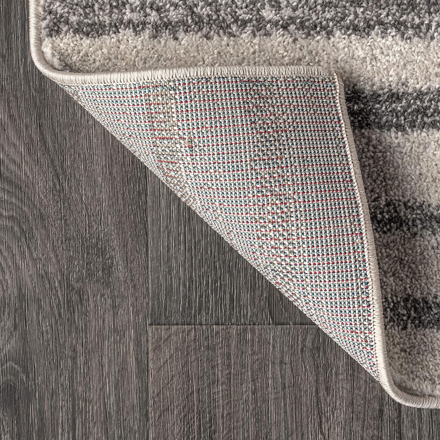 JONATHAN Y MOH204A-5 Lyla – Alfombra de interior con diseño de rayas compensadas, estilo bohemio, minimalista, a rayas, fácil de limpiar, para