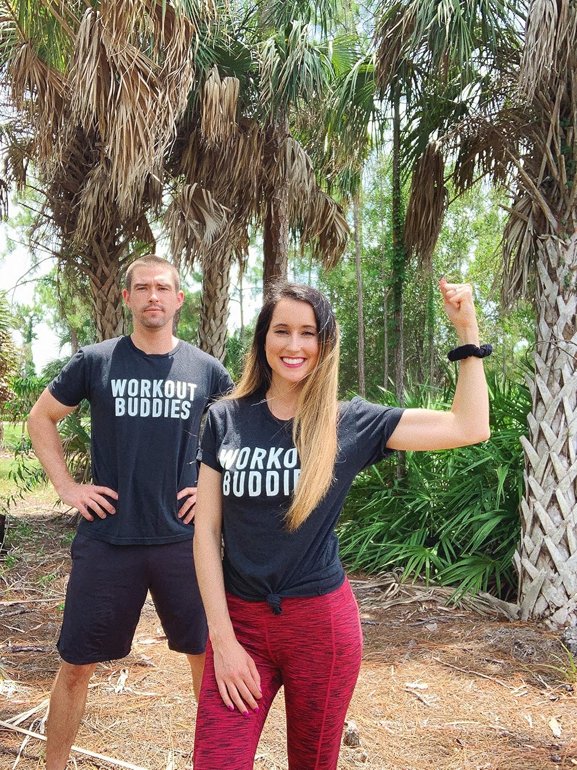Workout Buddies, Matching Workout Shirts for Couples, His and Hers Workout Shirts, Matching Couple Shirts, Matching Gym Shirts for Couples