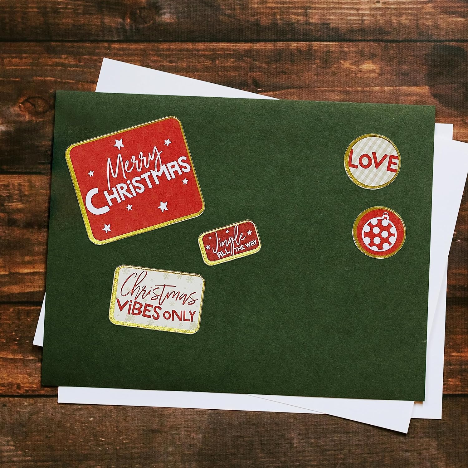 Paquete de 3 hojas de calcomanías para decoración de Navidad, autoadhesivas, álbumes de recortes, regalo, regalo, relleno de bolsas de fiesta,