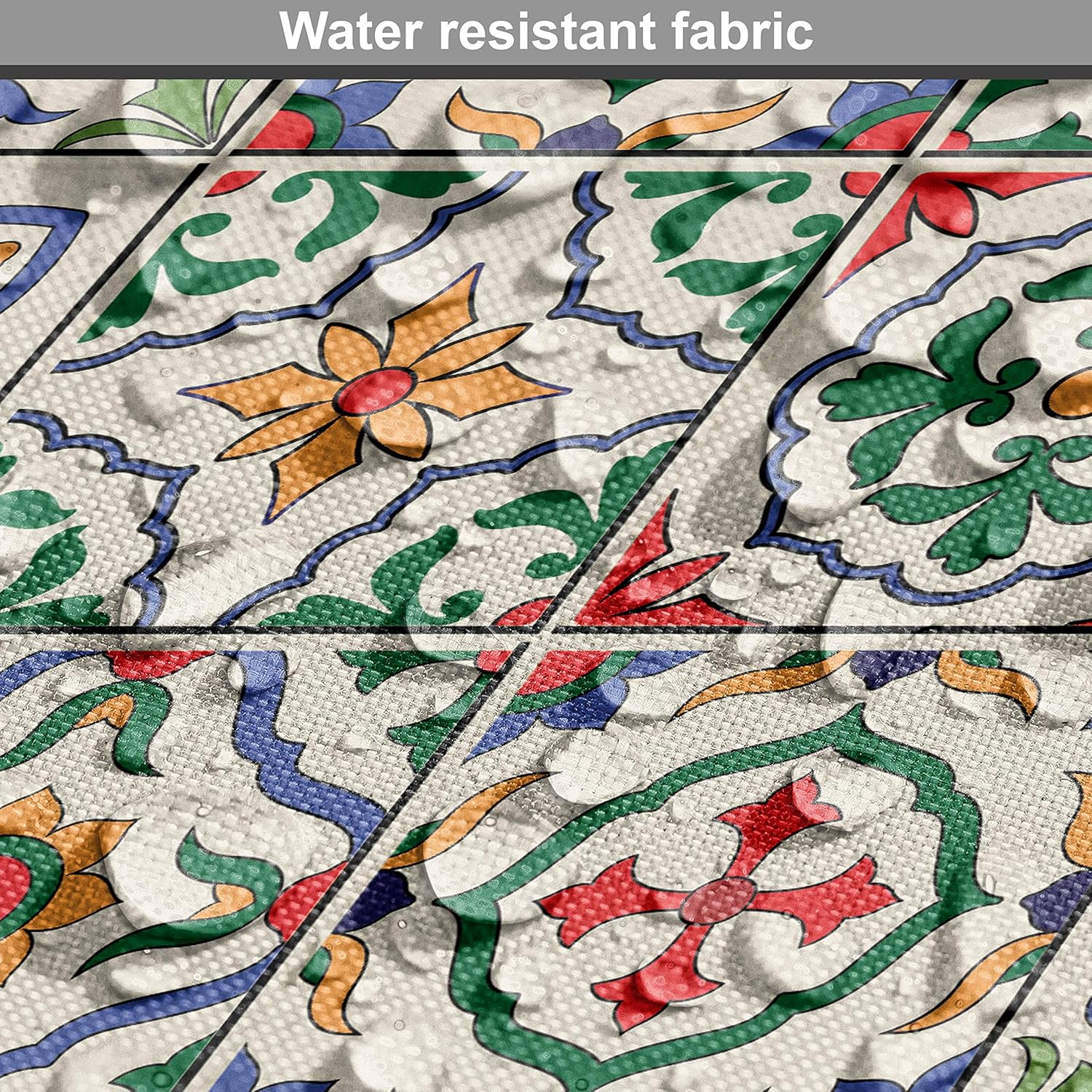 Ambesonne – Tela multicolor con estampado digital por yarda