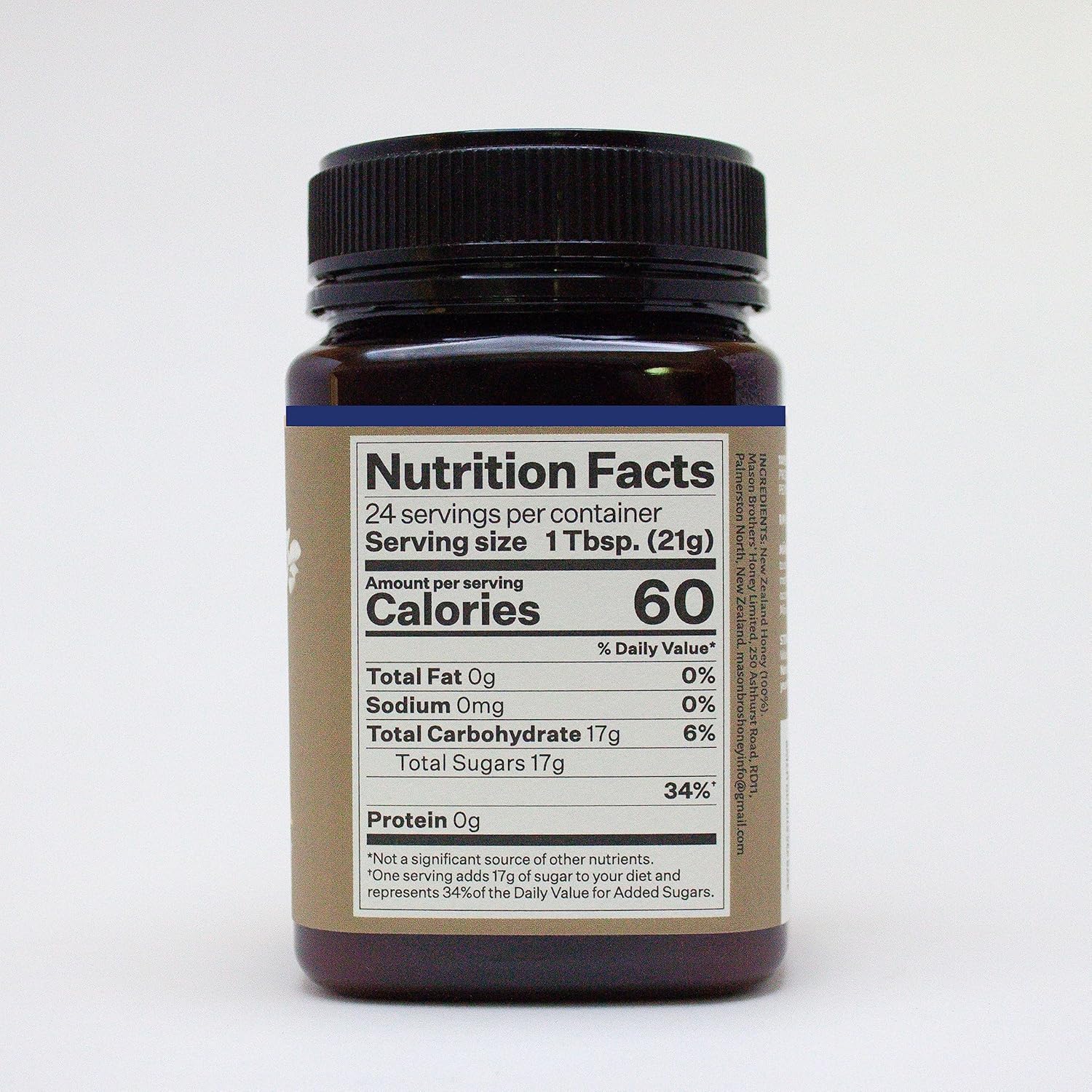 Mason Brothers’ Raw Manuka Honey MGO 263+ MG 514+  Miel de Nueva Zelanda, certificado MGO2x 17.6oz