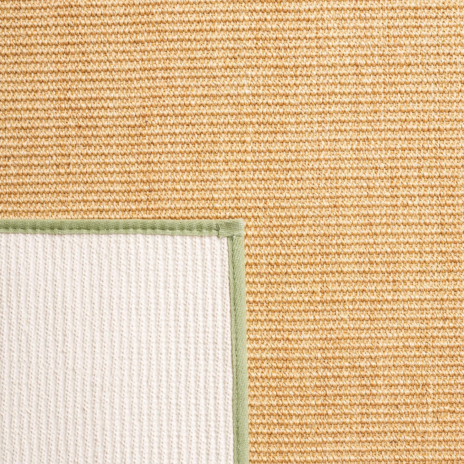 Martha Stewart Collection by SAFAVIEH MSR9501E – Alfombra de sisal y yute de 5 x 7 pies, color naturalverde