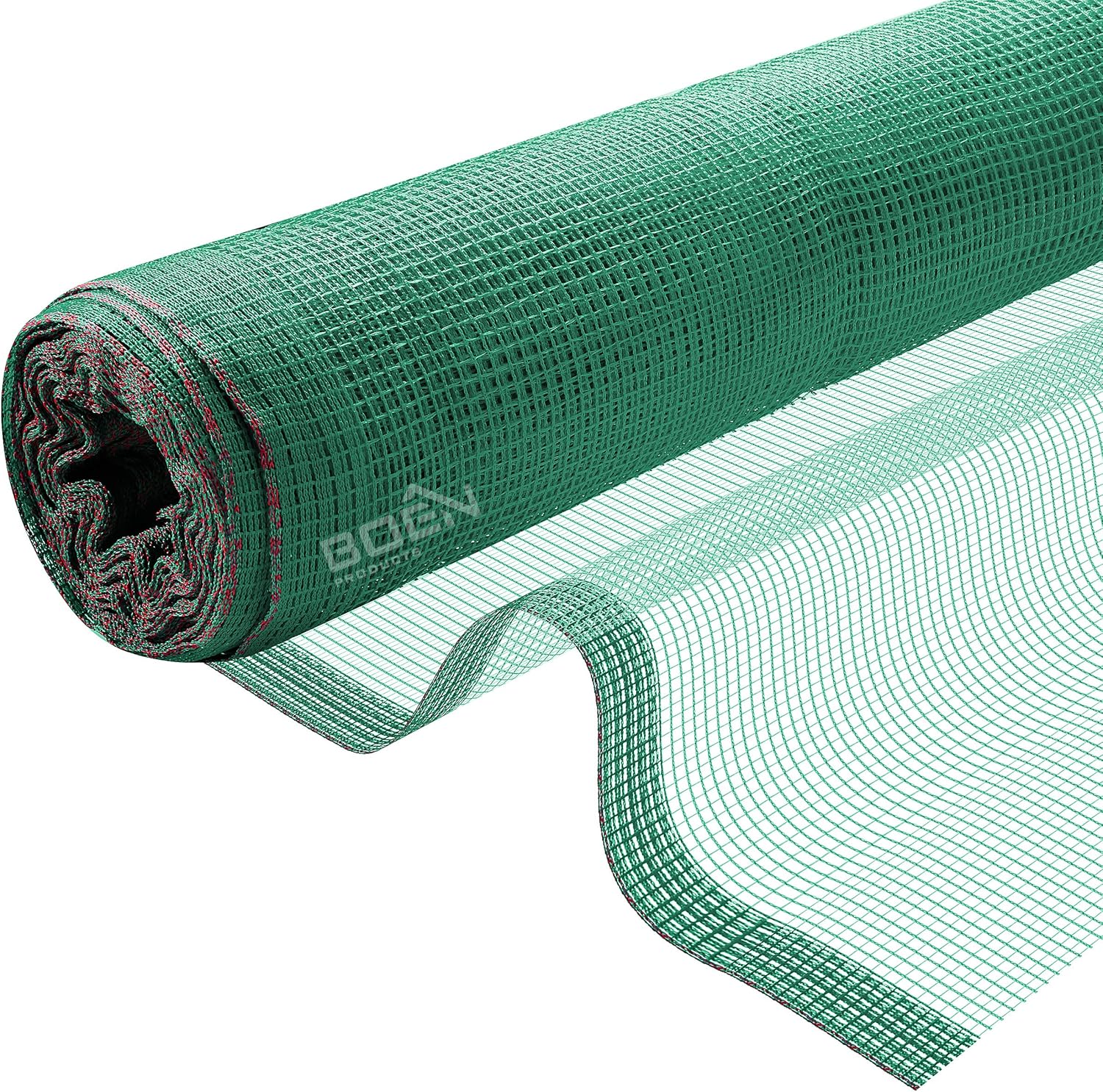 Red de seguridad para escombros verde ignífugo (4′ x 150′)