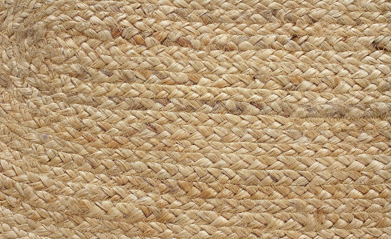 MORE Alfombras de yute tejidas a mano de fibra natural  Alfombra redonda trenzada bohemia reversible hecha a mano de 4 pies  Alfombra ecológica para