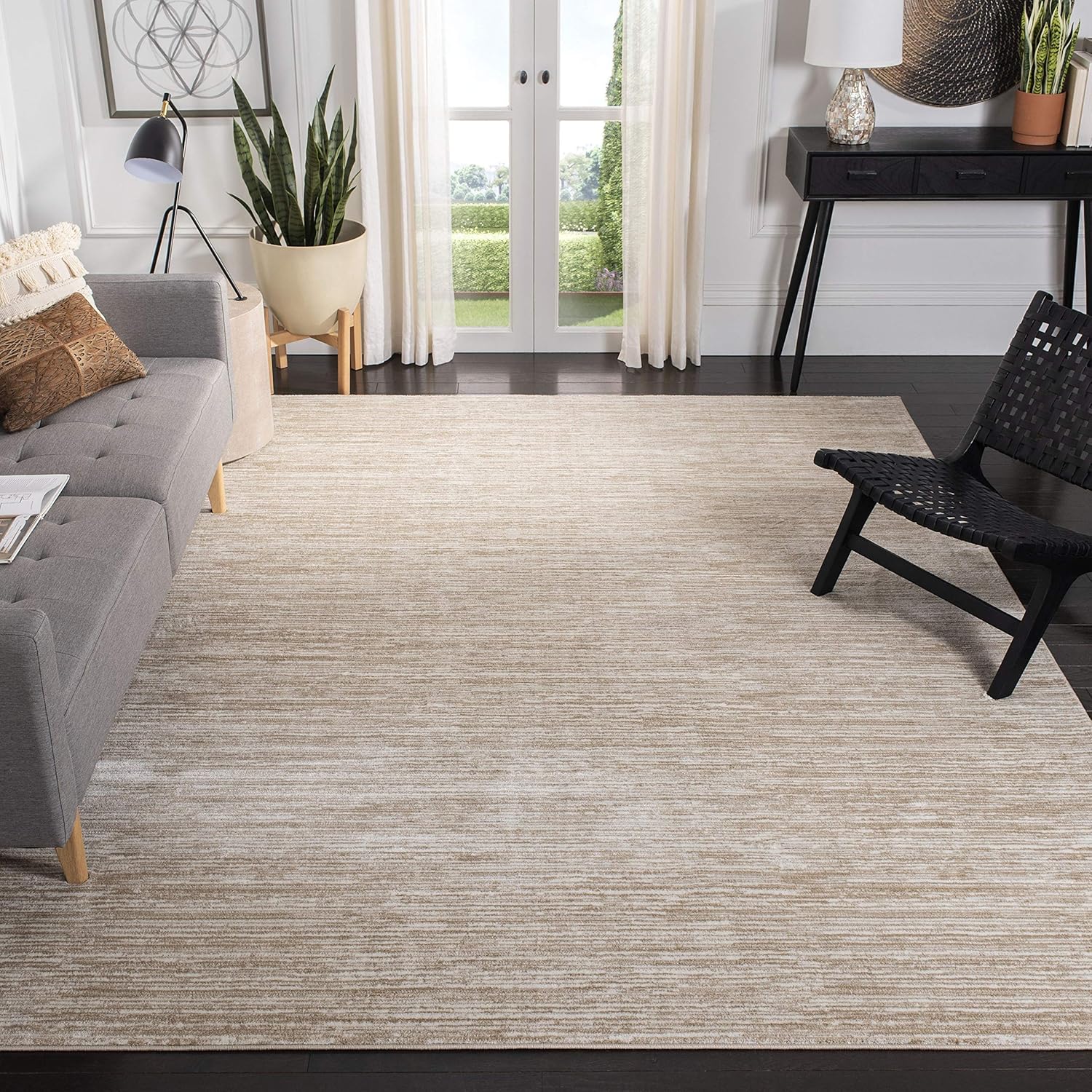 Safavieh – Tapete de 11 x 15 pies, moderno y chic que no desprende pelusas, ideal para sala de estar, dormitorio, comedor y oficina en casa color