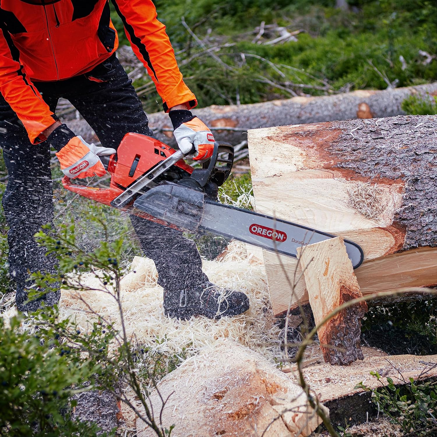 Oregon AdvanceCut – Cadena de sierra para adaptarse a motosierras DeWalt, Greenworks, McCulloch y Parkside de 16 pulgadas (90PX056E)