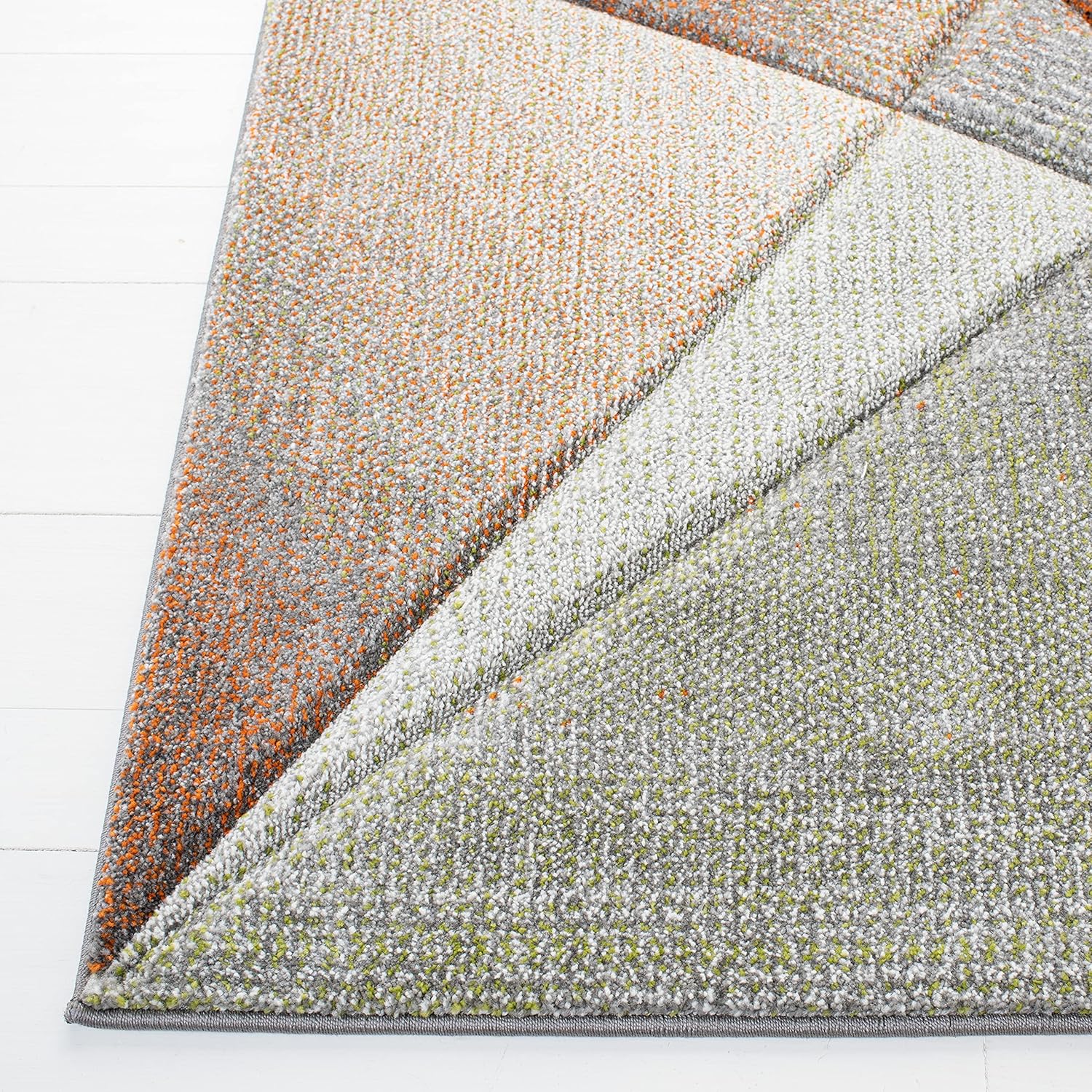 SAFAVIEH Hollywood Collection – Alfombra cuadrada de 4 pies, diseño moderno de mediados de siglo, no desprende pelusa y de fácil cuidado, ideal para