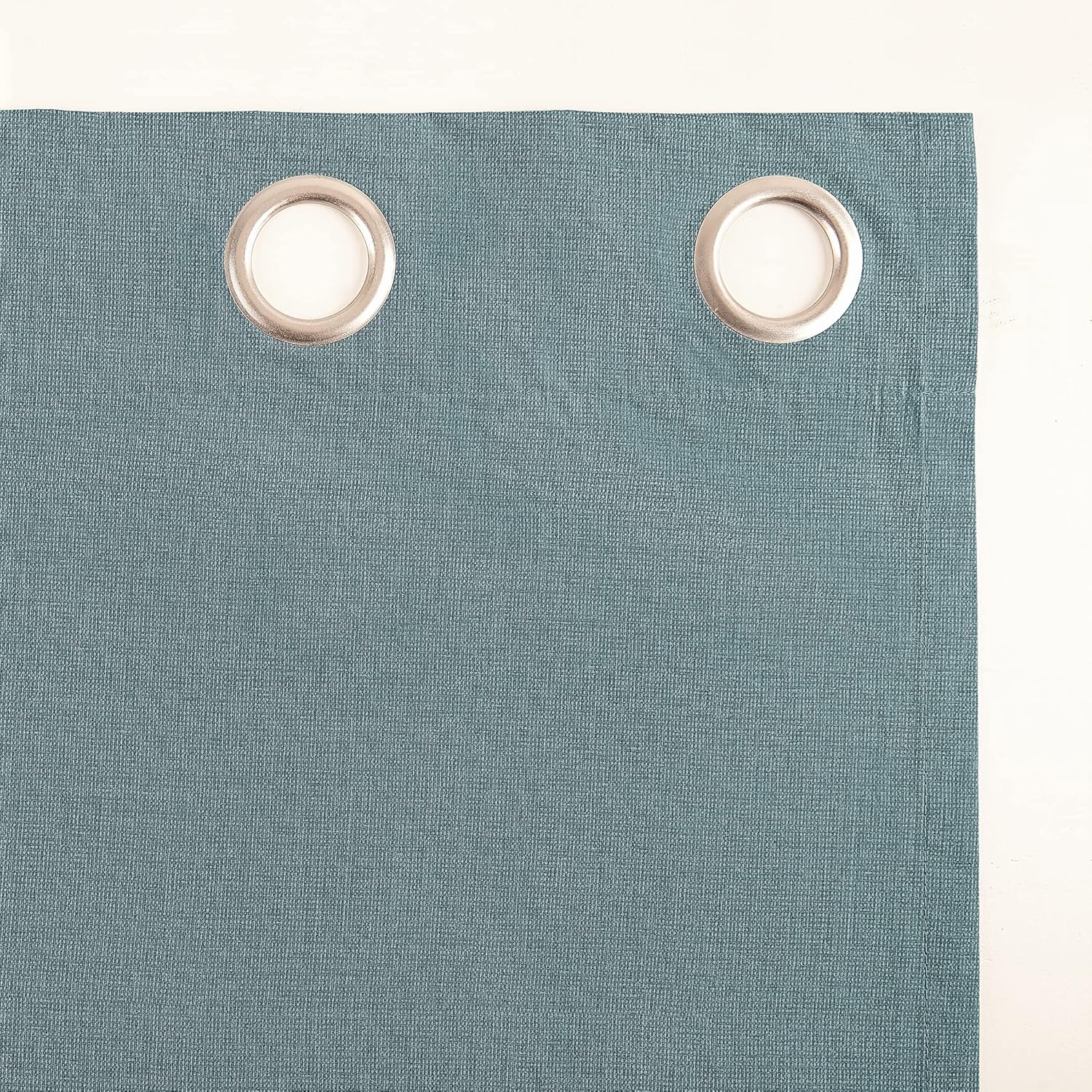 Sun Zero Columbia – Paquete de 2 paneles de cortinas térmicas con ojales, 100 % opacas, ahorro de energía, 50 x 63 pulgadas, azul brumoso