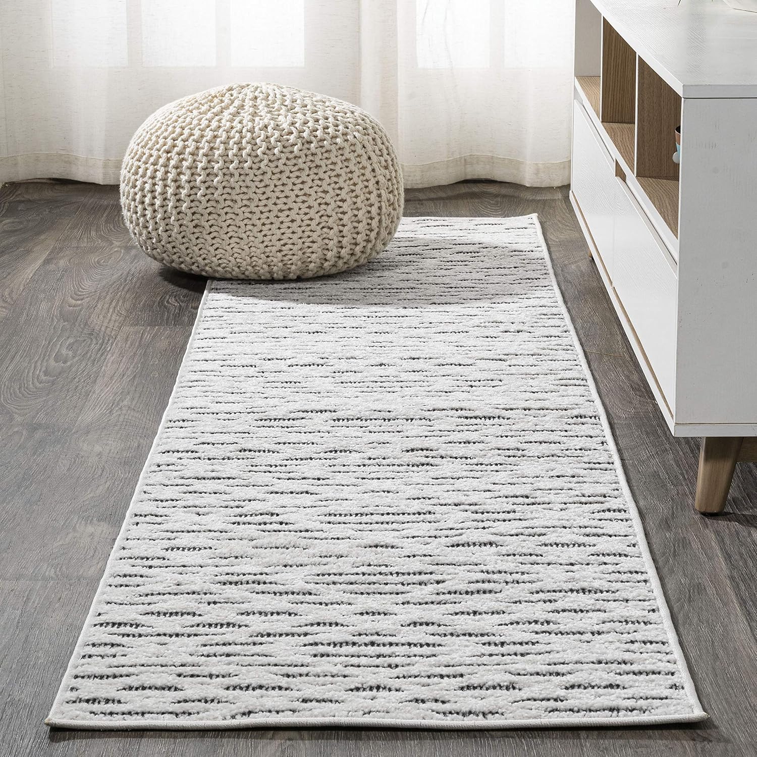 JONATHAN Y SBH105B-210 Ararat – Alfombra marroquí de pelo alto y bajo, moderna para interiores y exteriores, estilo bohemio, geométrico, fácil de