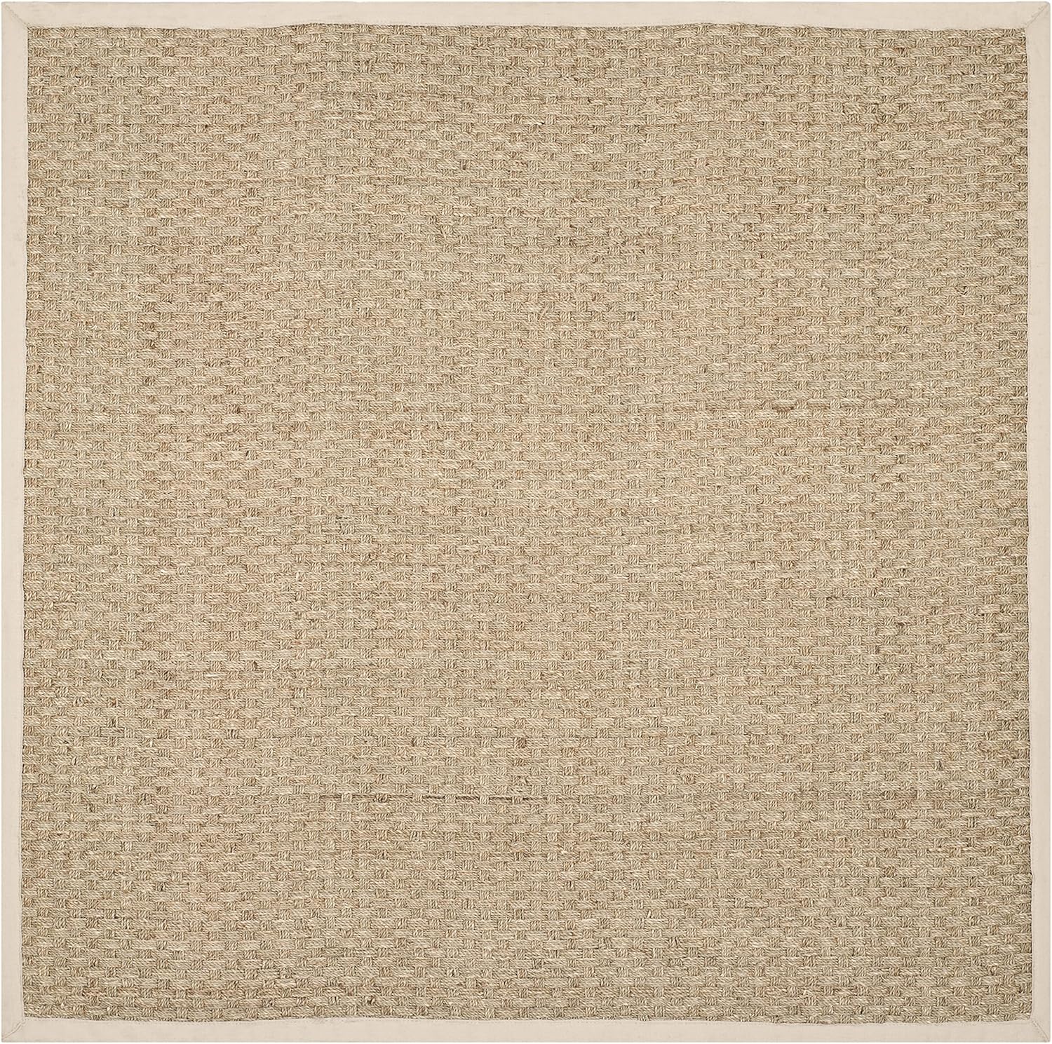 Safavieh NF114A Natural Fiber Collection – Alfombra de fibras naturales de patrón trenzado, varios colores (5 x 8 pies), Fibras naturales, natural,
