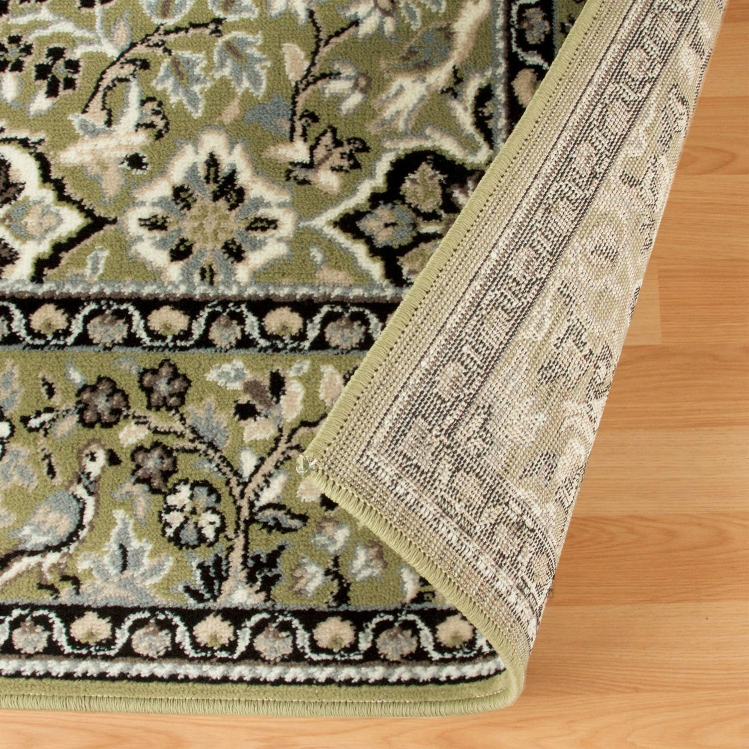 SUPERIOR Alfombra de área para interiores, respaldo de yute, perfecta para entrada, oficina, salóncomedor, dormitorio, cocina, suelo de madera,
