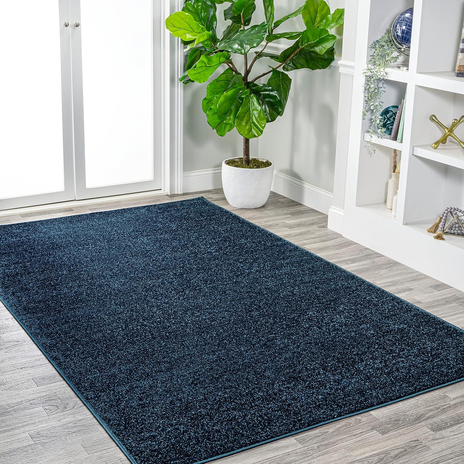 JONATHAN Y SEU100C-4 – Alfombra de área de pelo bajo pinteriores, color liso difuso, fácil de limpiar, informalcontemporáneatradicional,