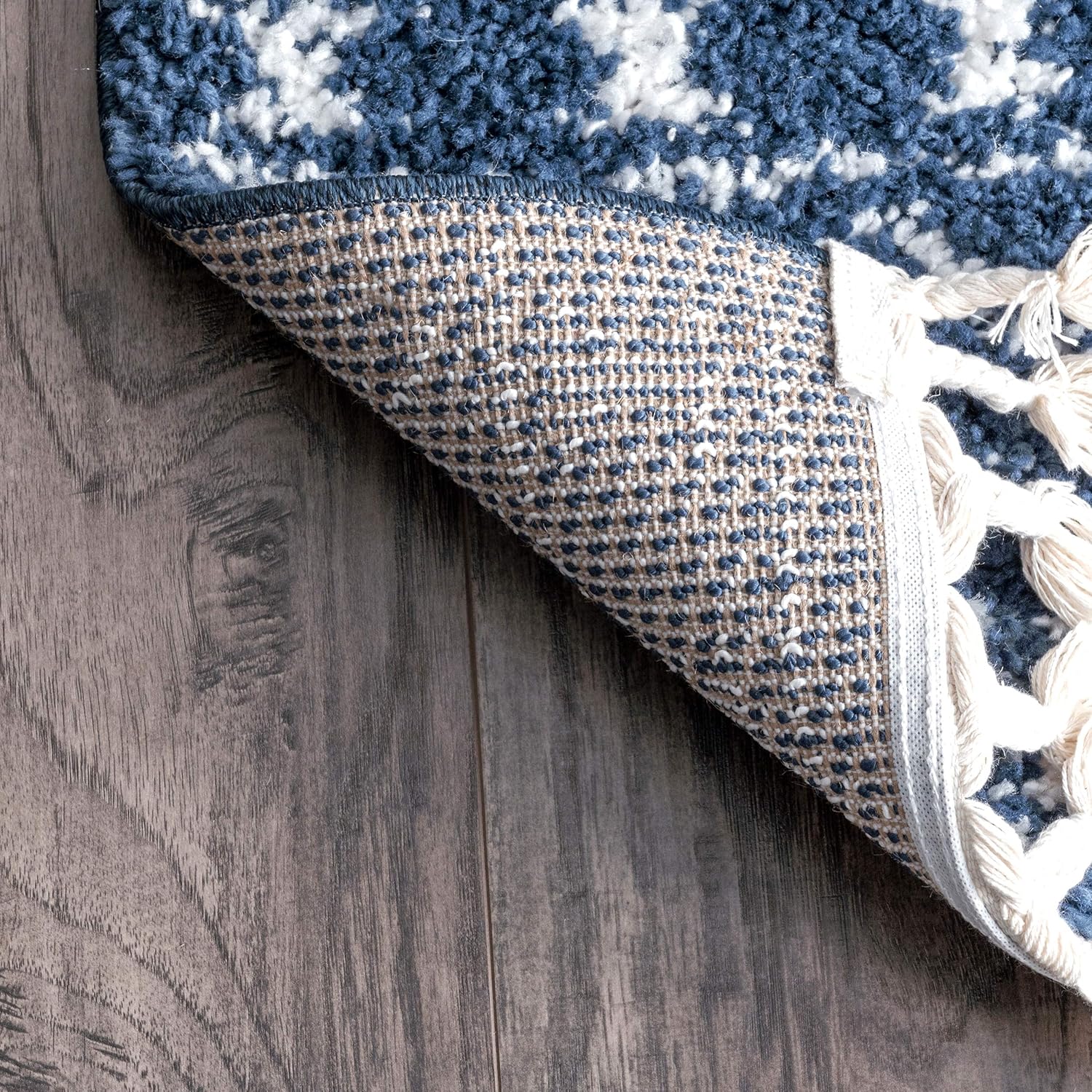nuLOOM Vasiliki – Alfombra de pelo largo estilo tribal marroquí