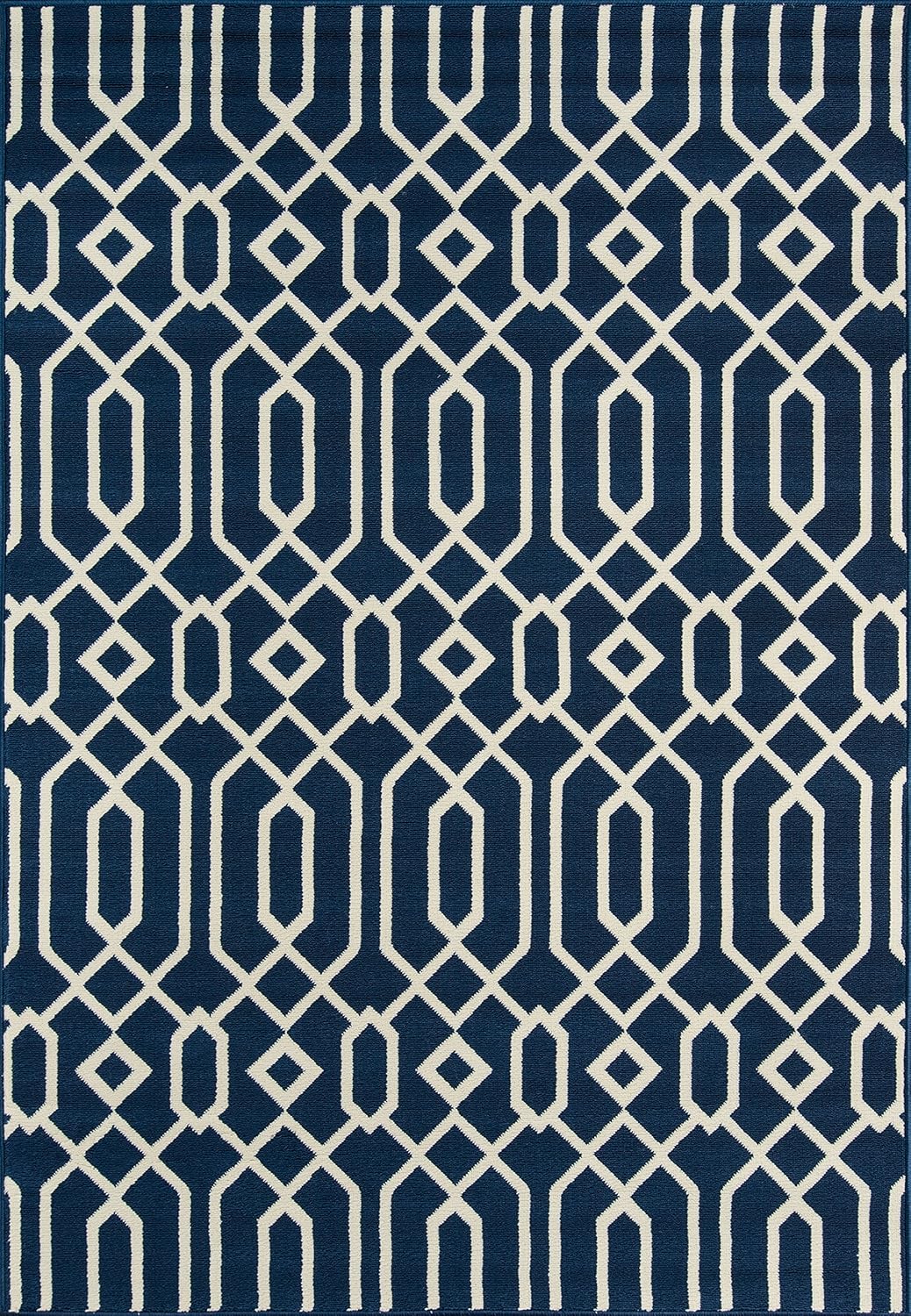 Momeni BAJA0BAJ-3CHR860D, baja Colección, 8’6″ x 13′, Carbón vegetal, Polipropileno, Azul marino