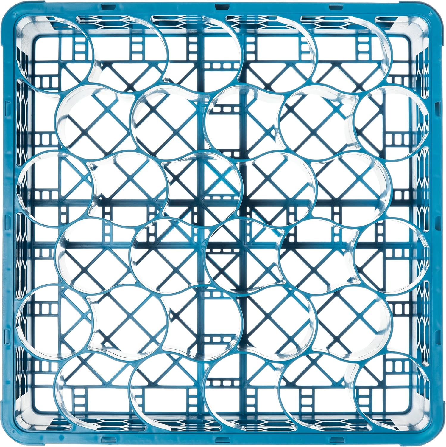 Carlisle FoodService Products RW3014 OptiClean NeWave 30 Compartment Glass Rack with 1 Extender, Blue (Pack of 4)