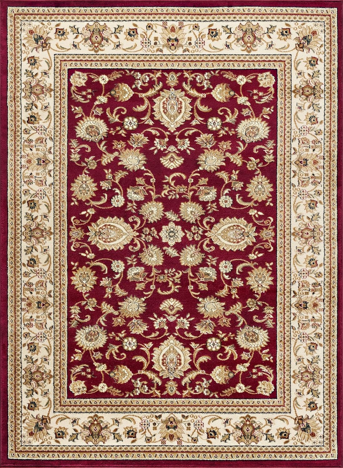 Alfombra de área de 11 x 15 para sala de estar, comedor, dormitorio, entrada, alfombras para sala de estar, tradicional, oriental, interior, rojo 10