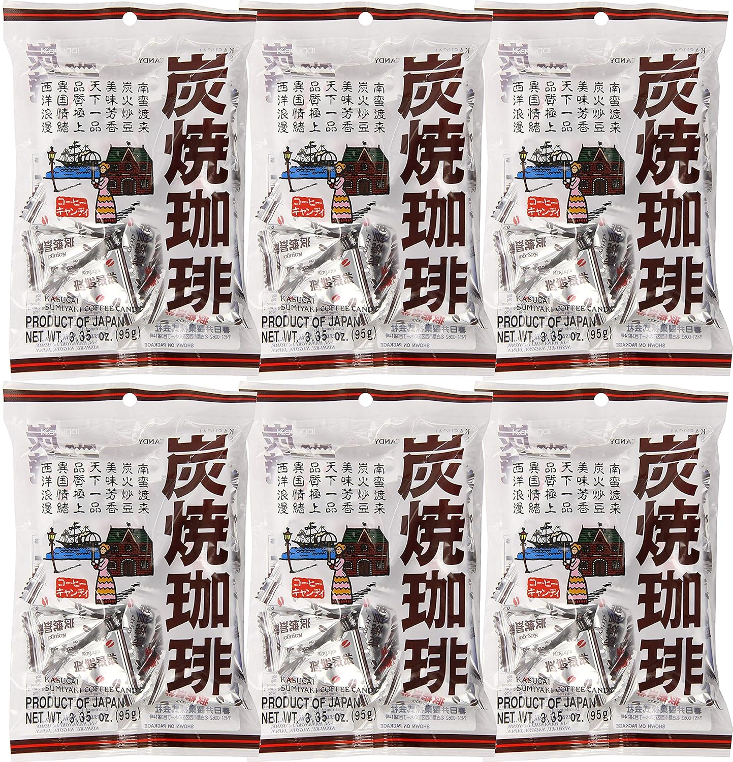 Kasugai Café Sumiyaki (3.35 onzas) (paquete de 6)