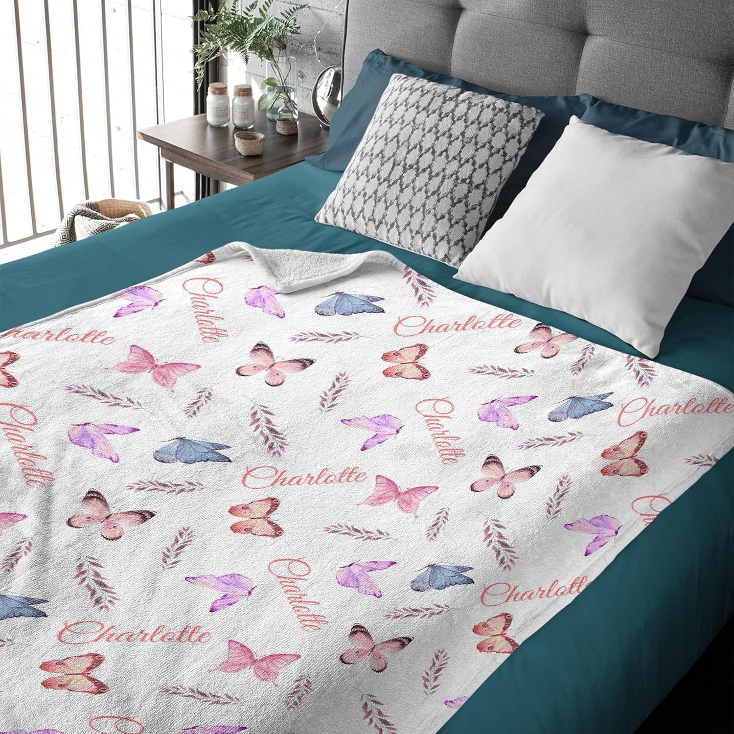 La manta de bebé personalizada con nombre es súper suave y cálida, la manta ligera es ideal para todas las estaciones, para bebés, niñas y niños, de