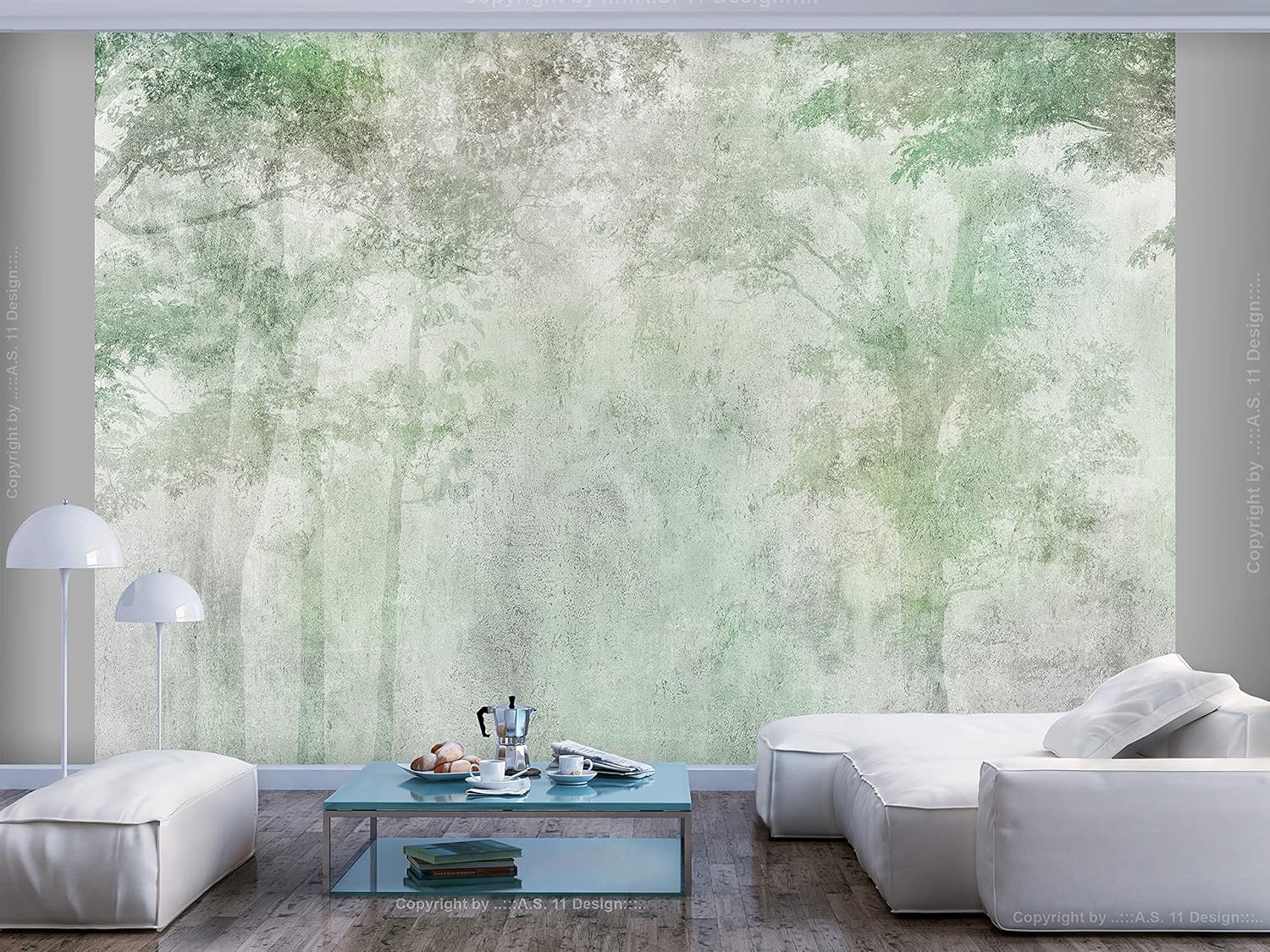 artgeist Mural de pared premium Bosque 177 x 124 pulgadas – Papel tapiz XXL no tejido, decoración de pared de vellón, impresión fotográfica, diseño